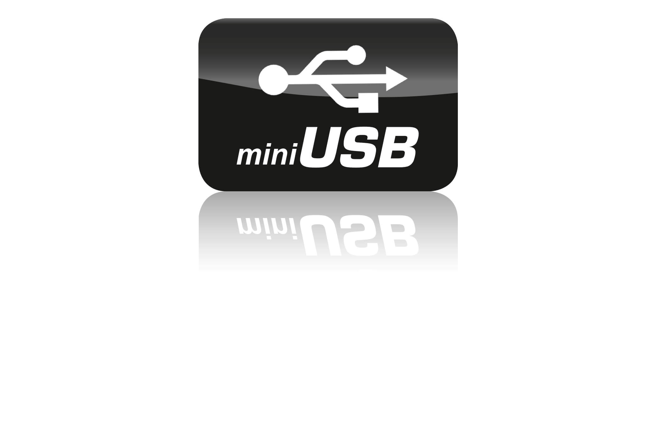 Ikona złącza miniUSB.