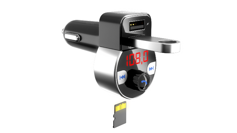 Odtwarzanie muzyki z karty microSD w DIGICAR 1 BT.