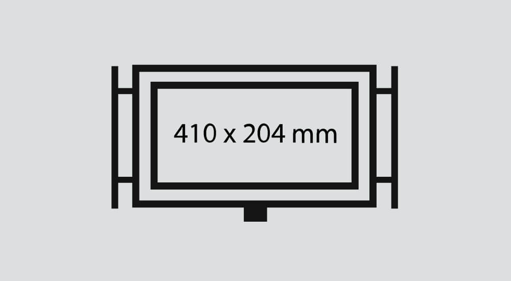 410 x 204 mm