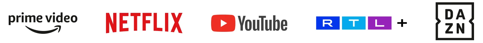 Prime Video | Netflix | YouTube | RTL+ | DAZN