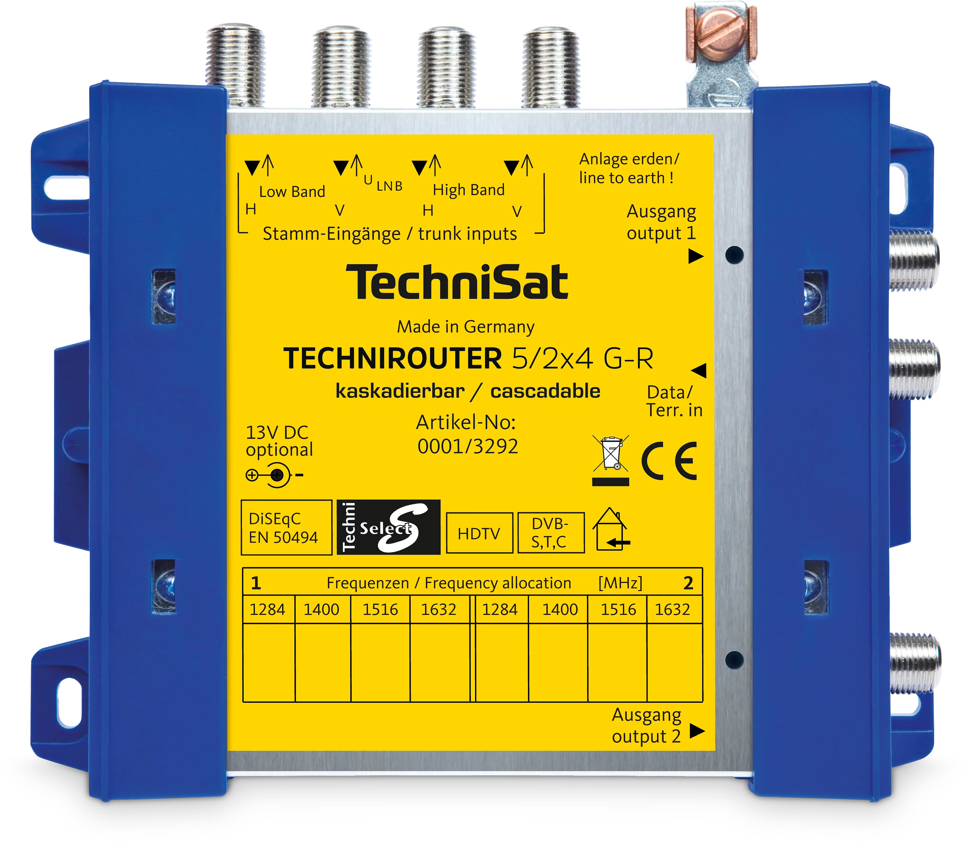 TECHNIROUTER 5/2x4 G-R (jednostka bazowa) Frontal, Front