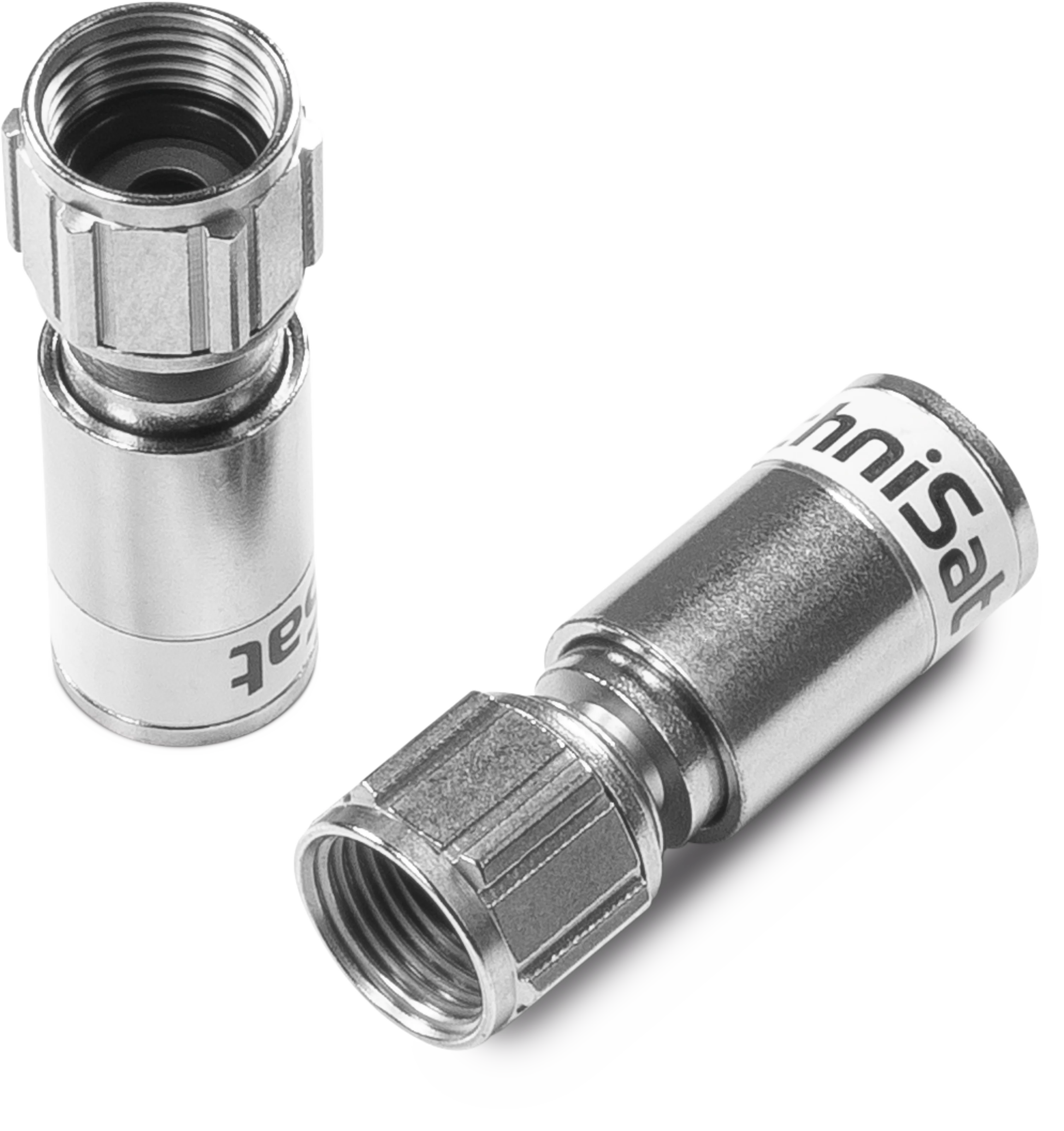 Złącze F kompresyjne 3.9, 100 szt. Schräg, Links