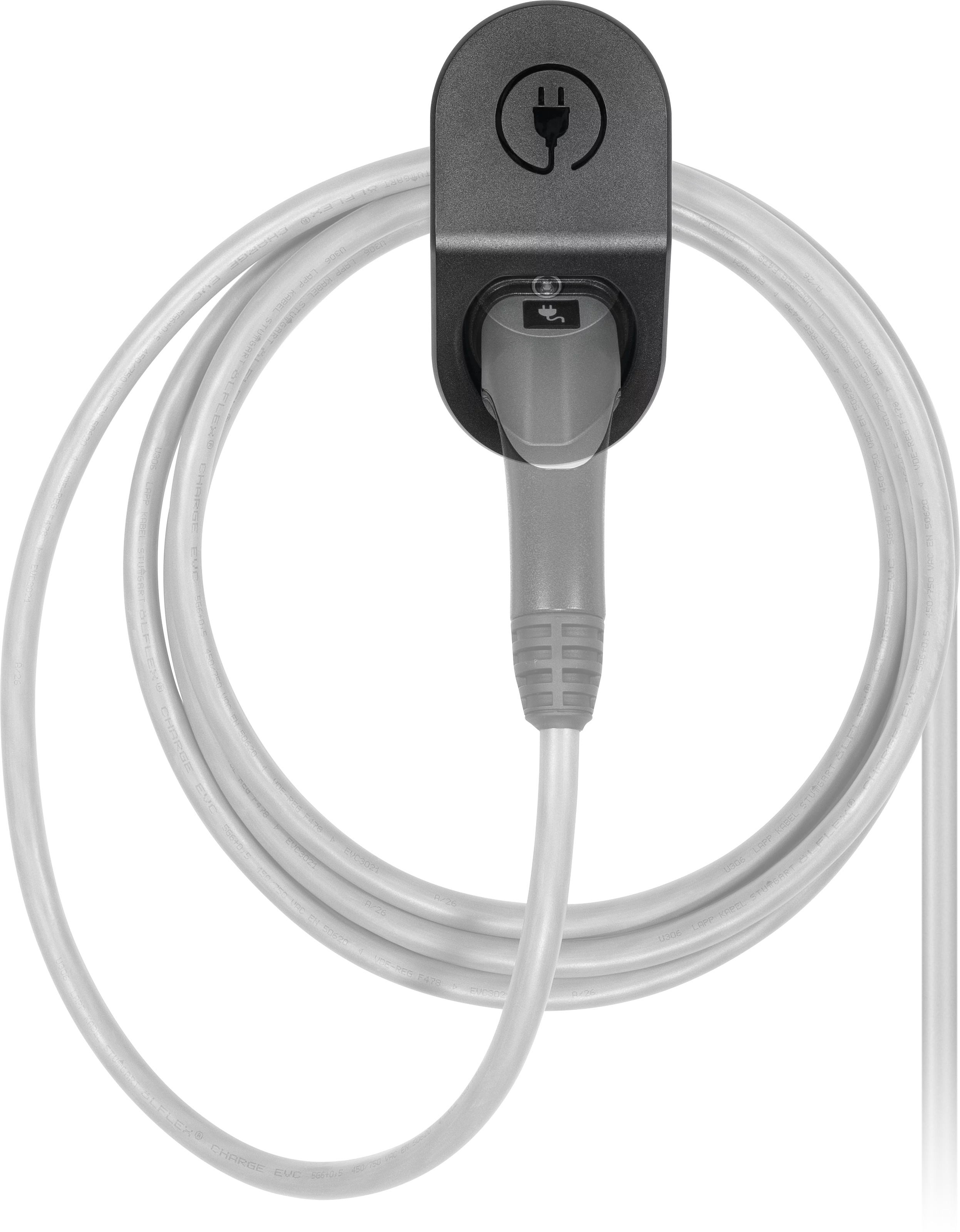 Uchwyt na wtyczkę i kabel Typ 2 Frontal, Front