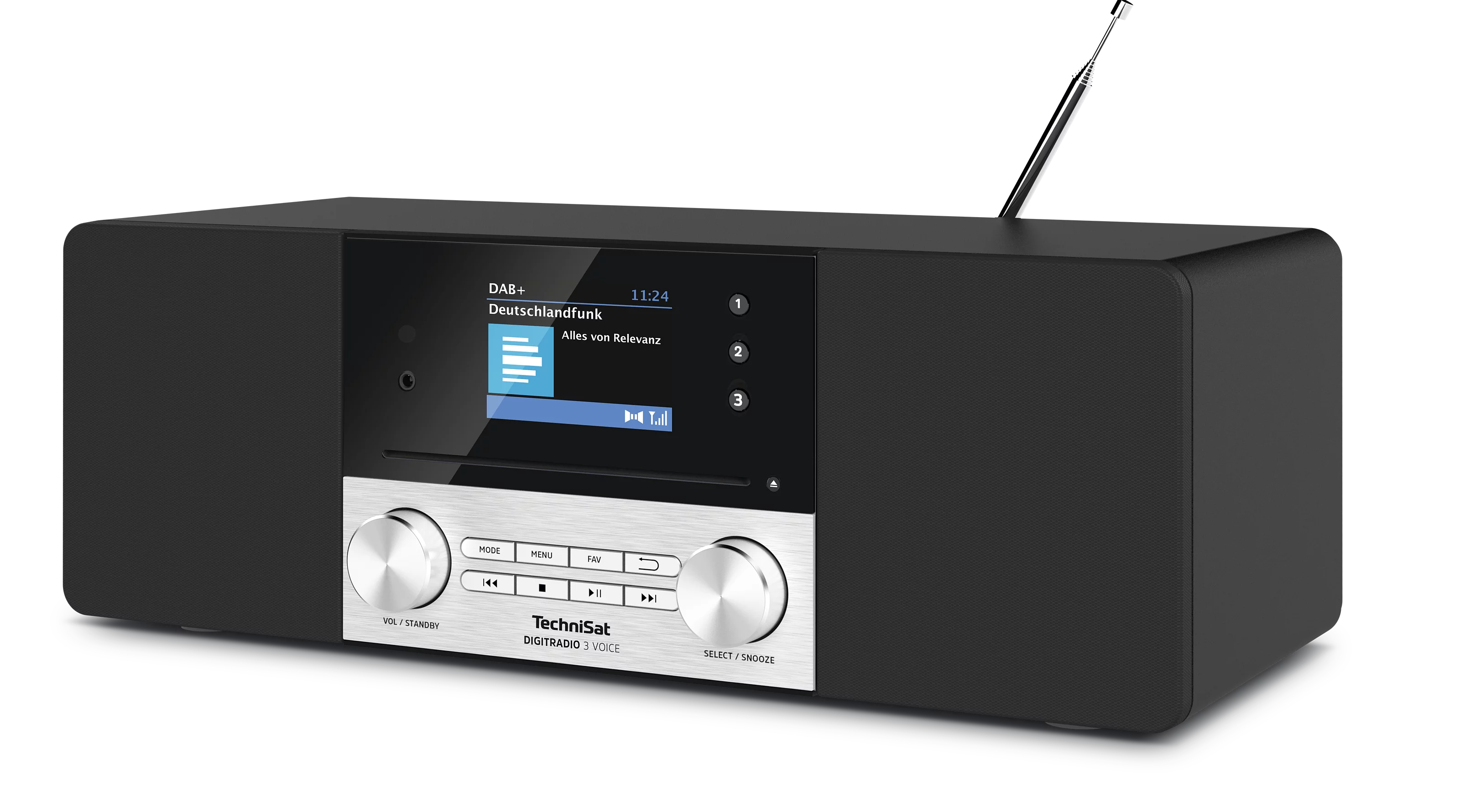 DIGITRADIO 3 VOICE Schräg, Links