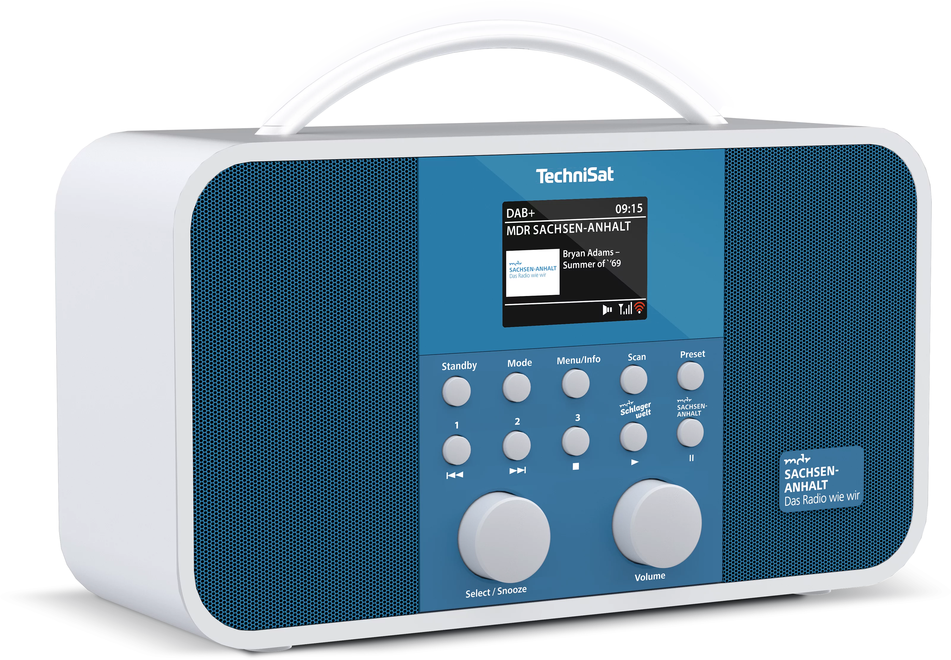 TECHNIRADIO 5 IR BT SA Schräg, Rechts