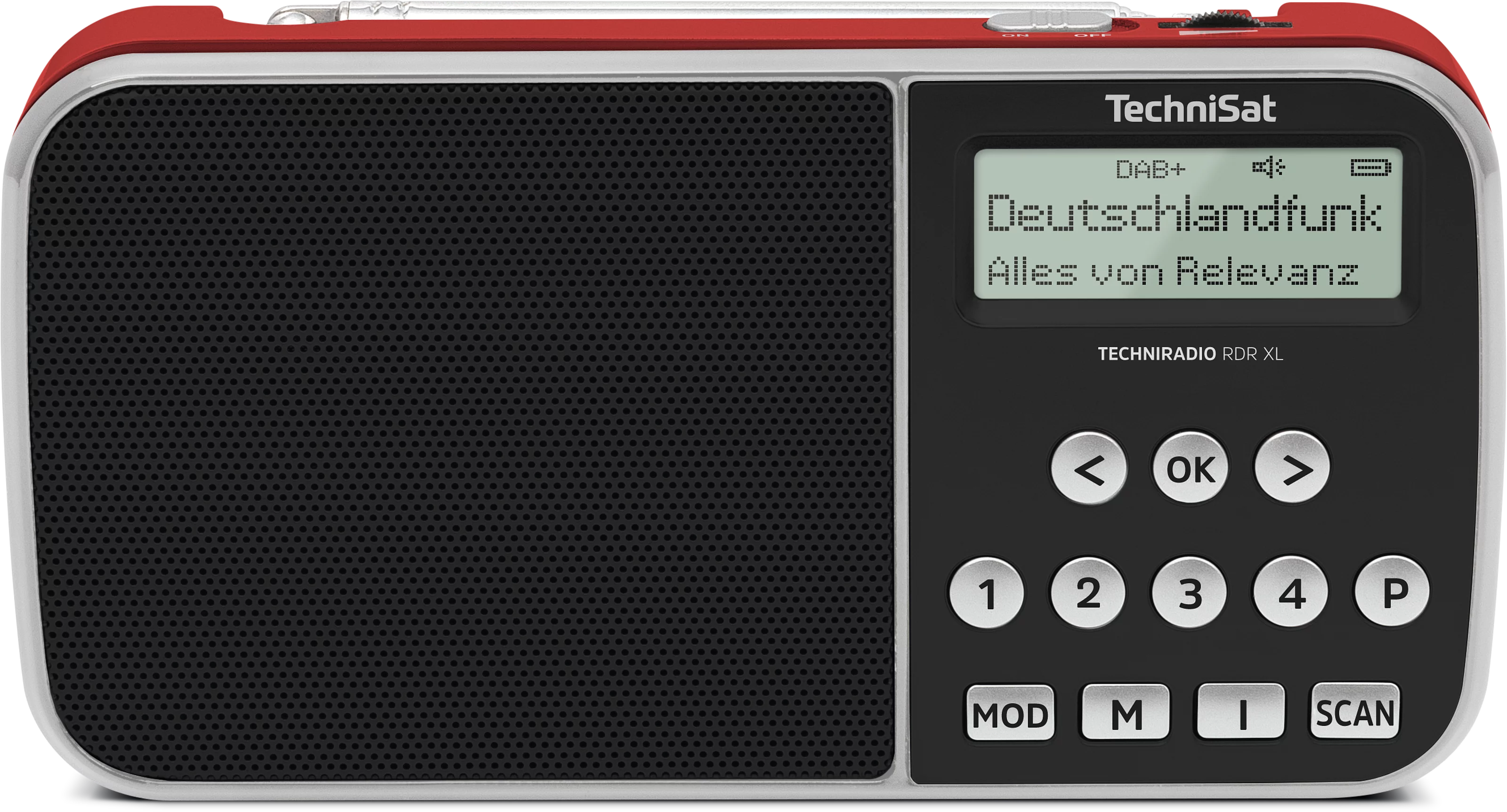 TECHNIRADIO RDR XL, red Frontal, Front