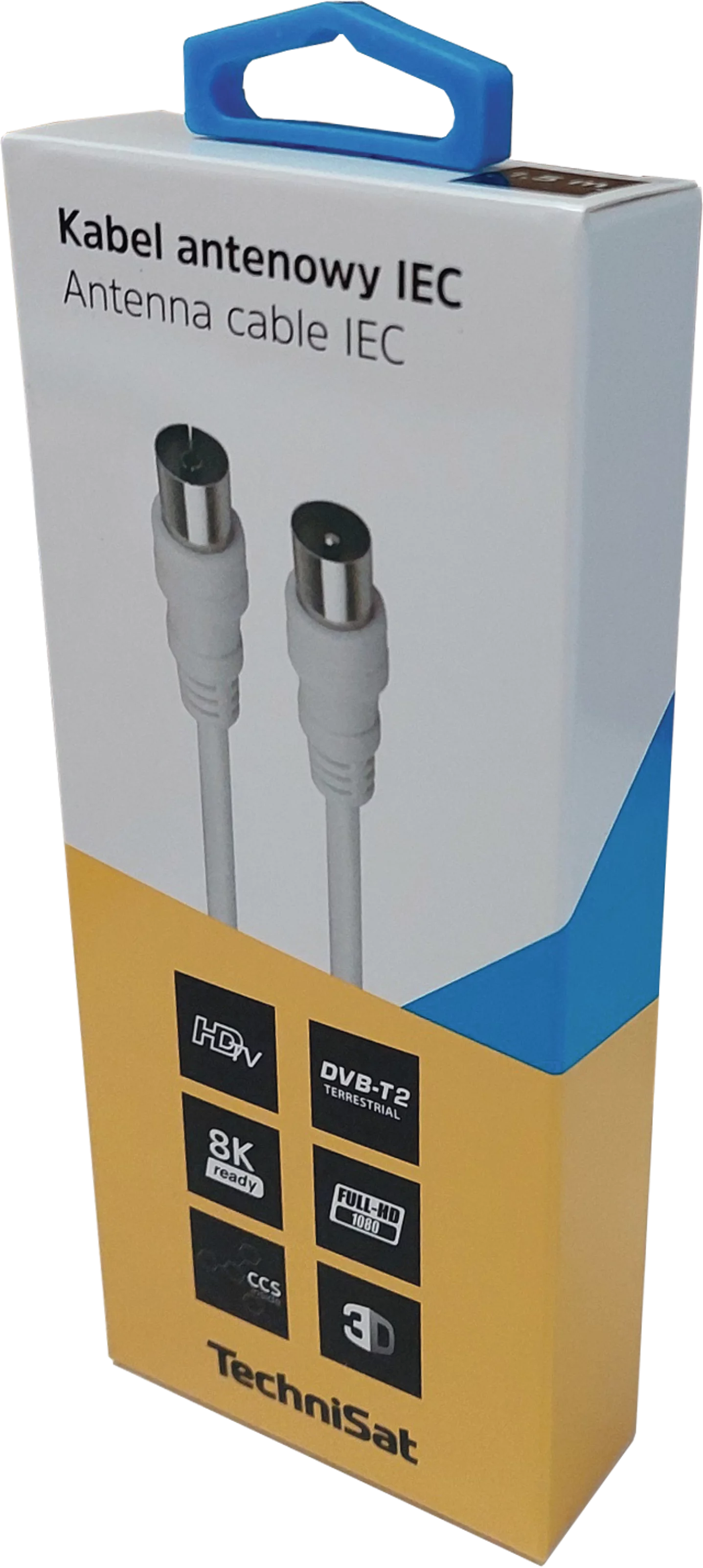 IEC antenna cable; 1.5 m, white MVerpackung