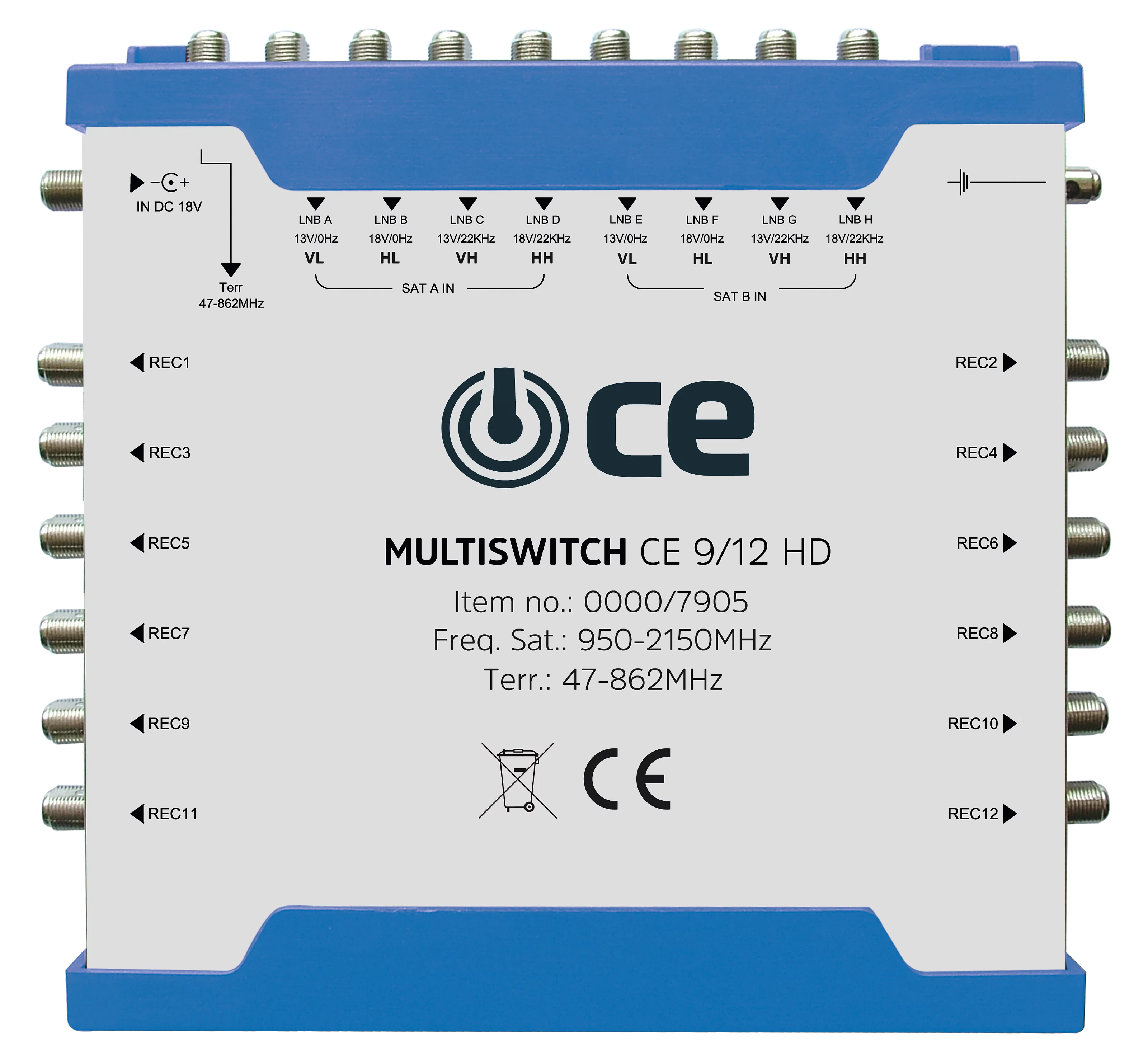 Multiswitch CE 9/12 HD Frontal, Front