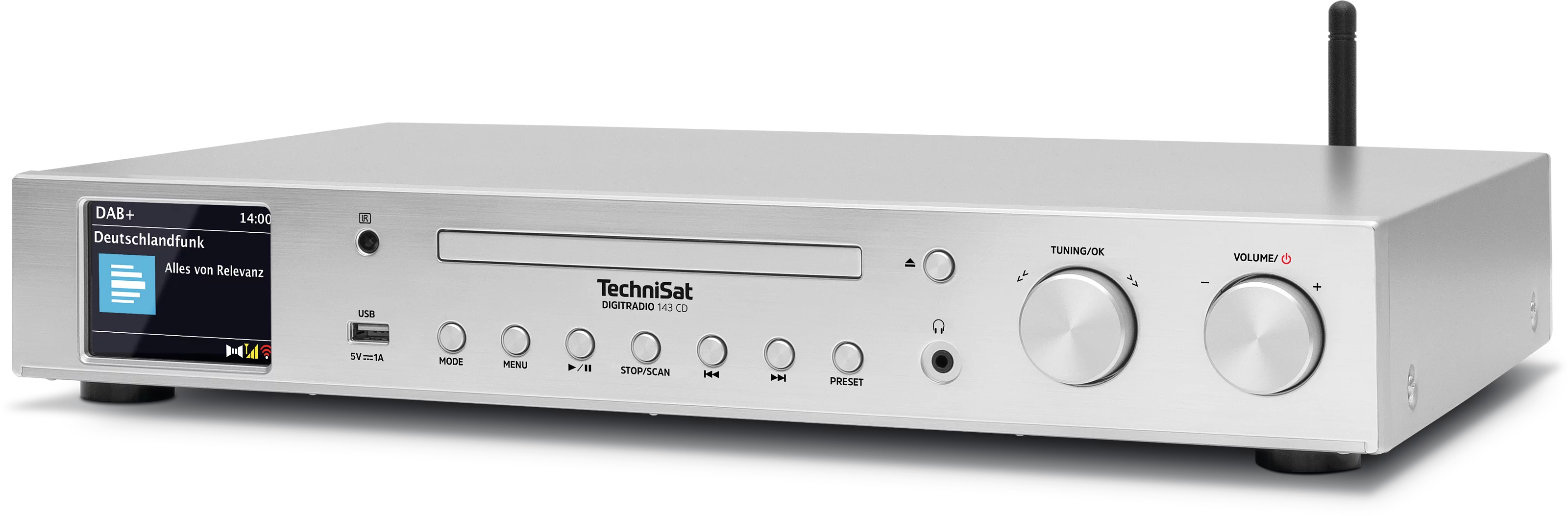 DIGITRADIO 143 CD (V3) Schräg, Links DIGITRADIO 143 CD (V3) Schräg, Links