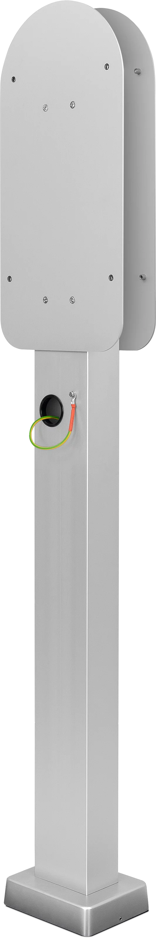 Stojak na 2 x wallboxy 1100/2200 z płytami montażowymi Schräg, Links