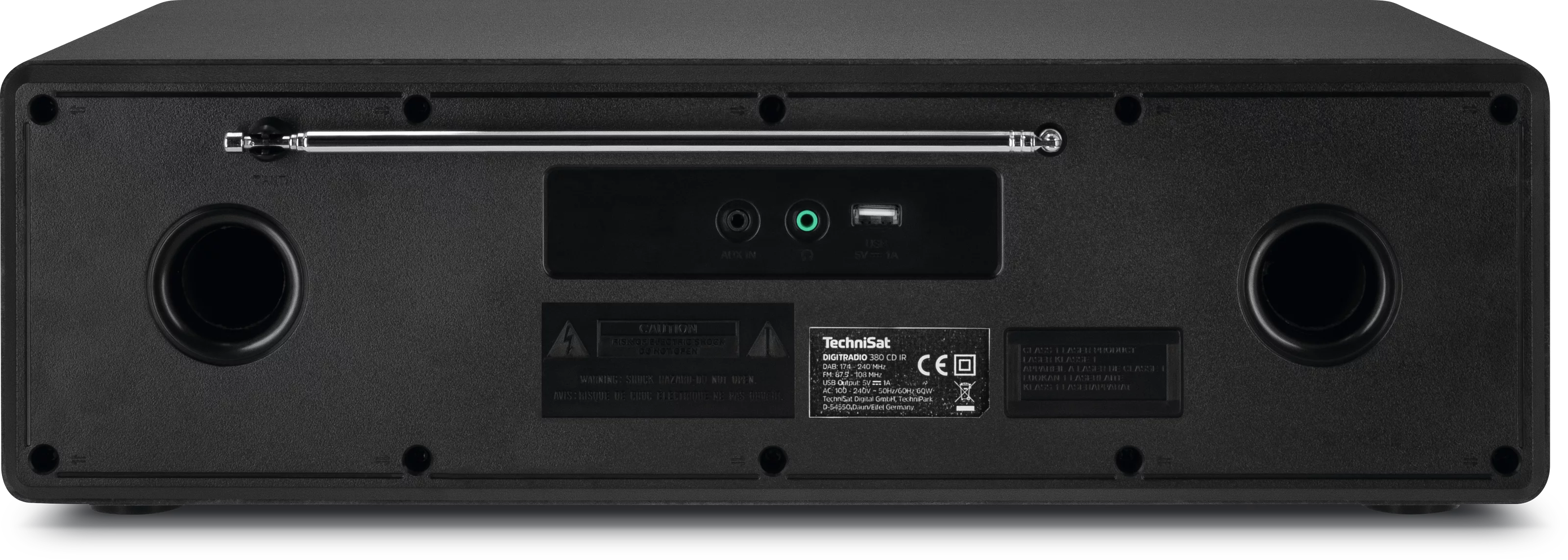 DIGITRADIO 380 CD IR Frontal, Rück
