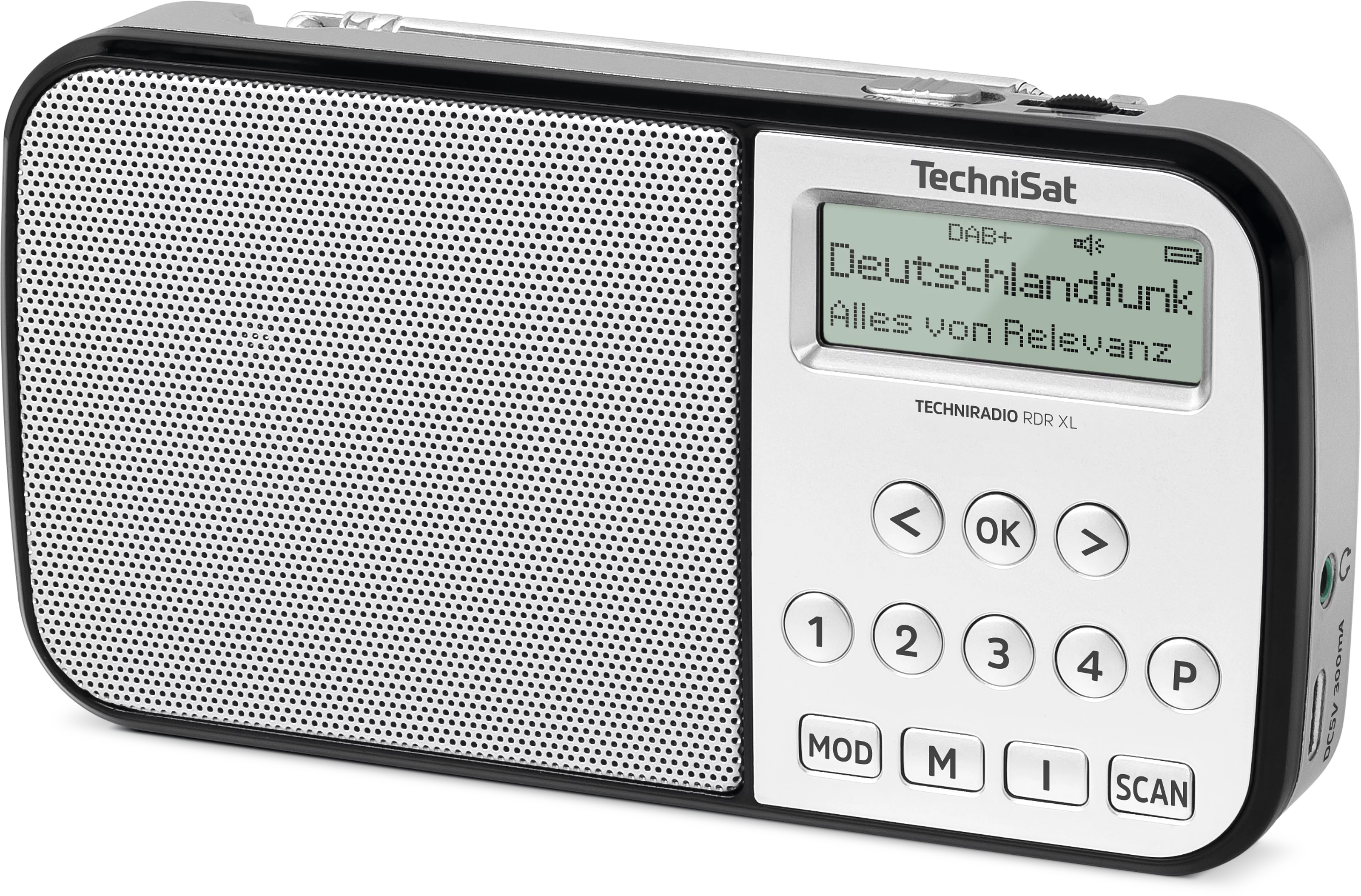 TECHNIRADIO RDR XL, silver Schräg, Links