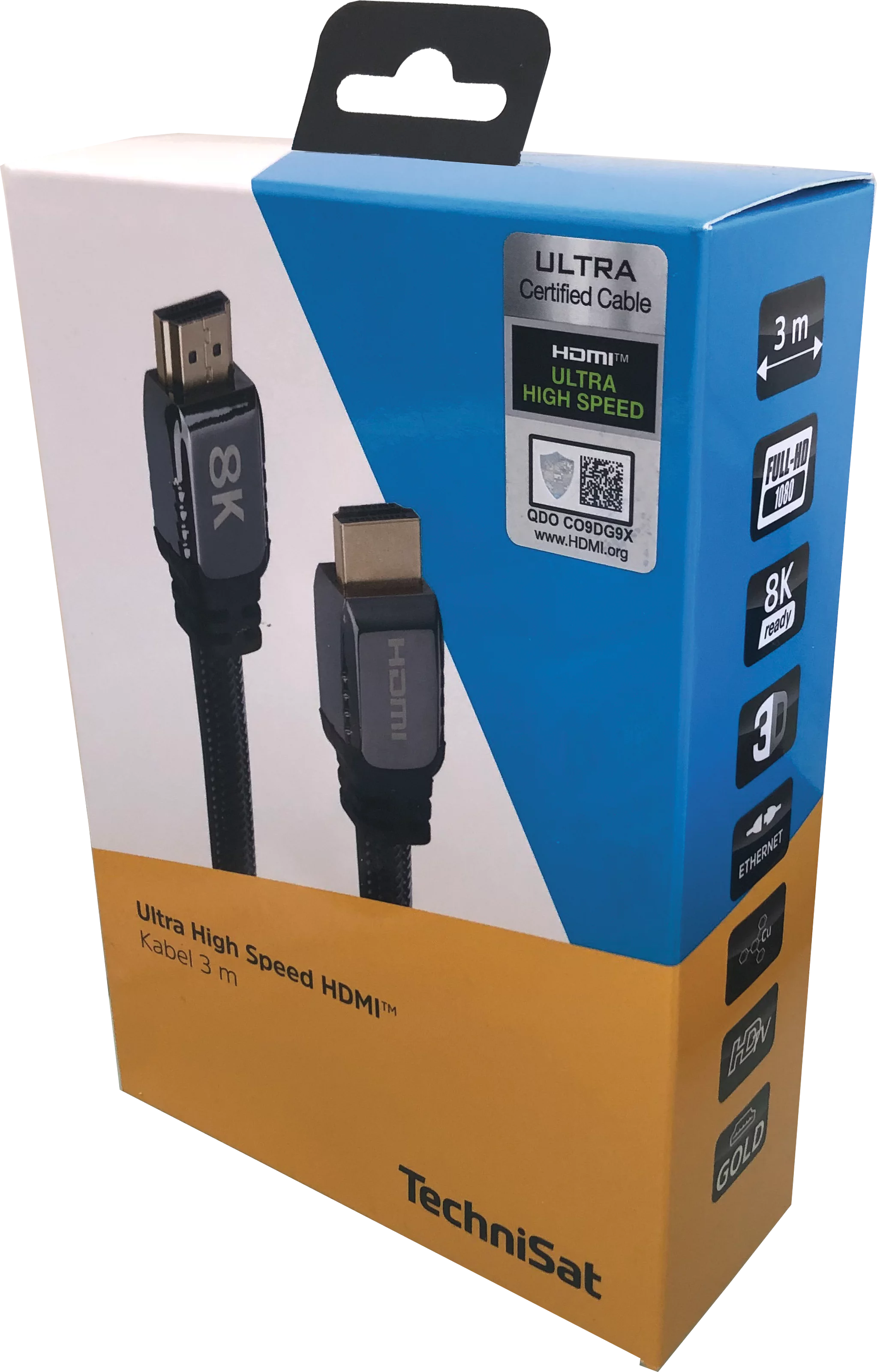 Ultra High Speed HDMI™; 3 m MVerpackung