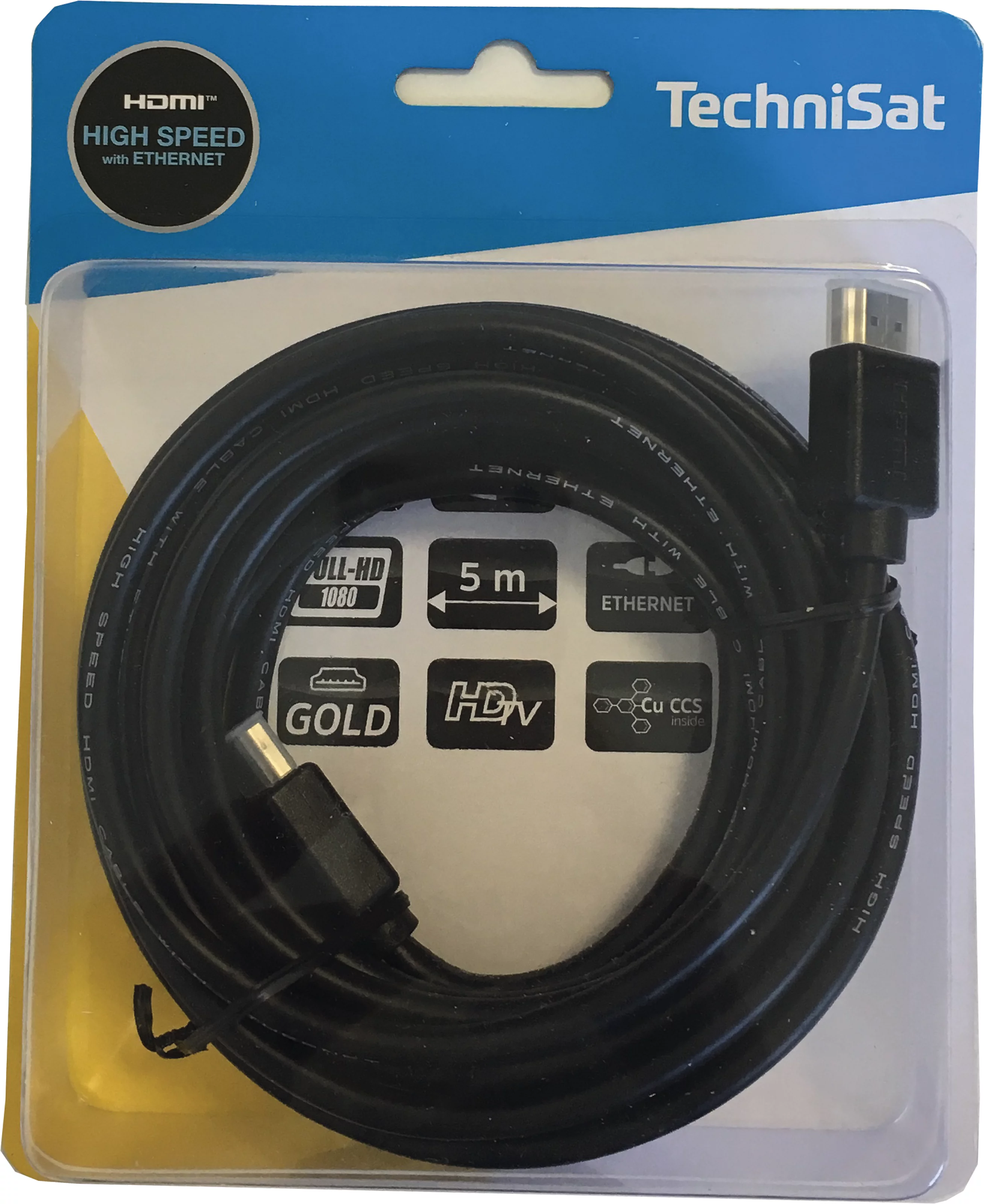 High Speed HDMI™; 5 m Frontal, Front