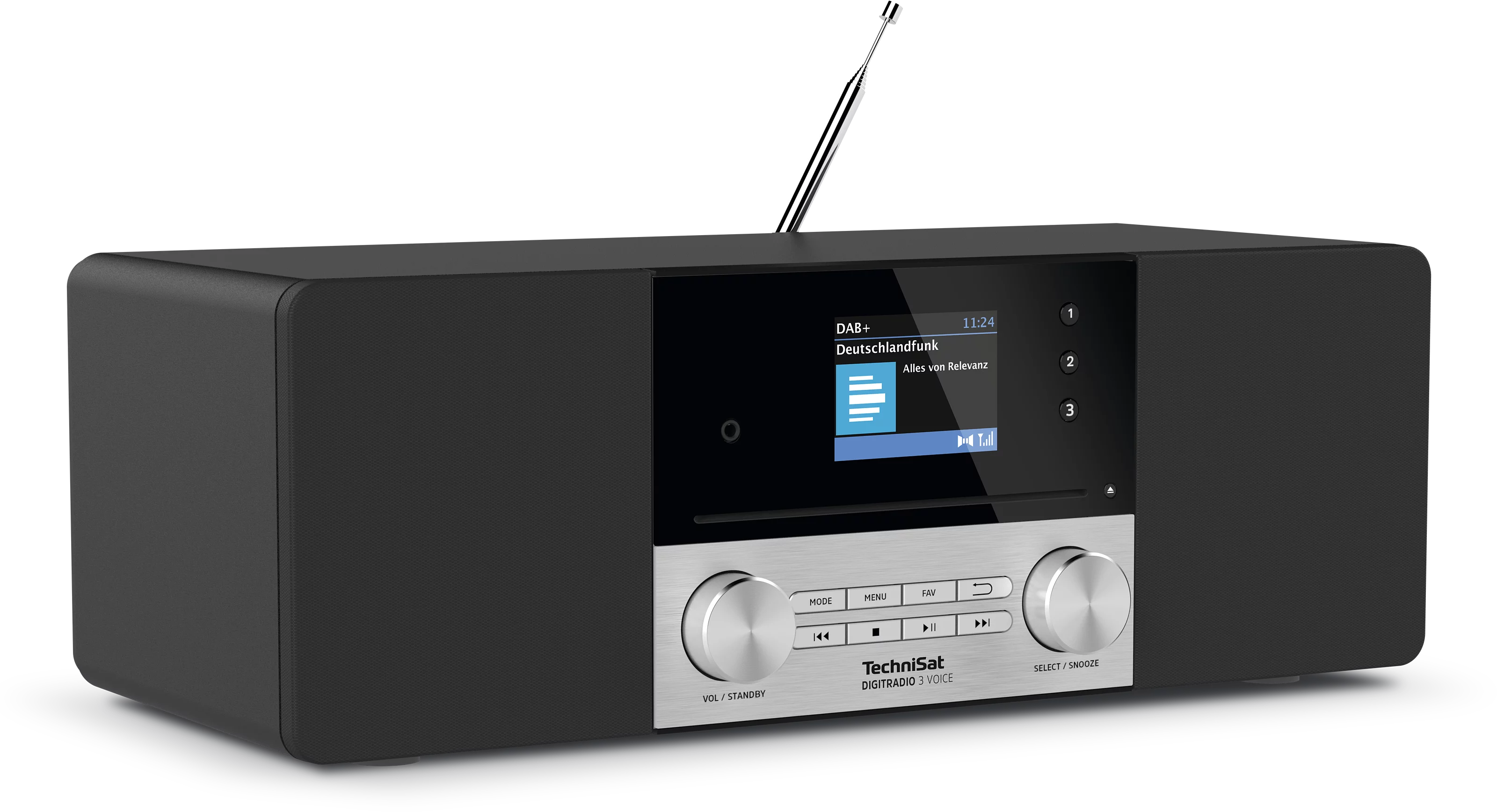 DIGITRADIO 3 VOICE Schräg, Rechts