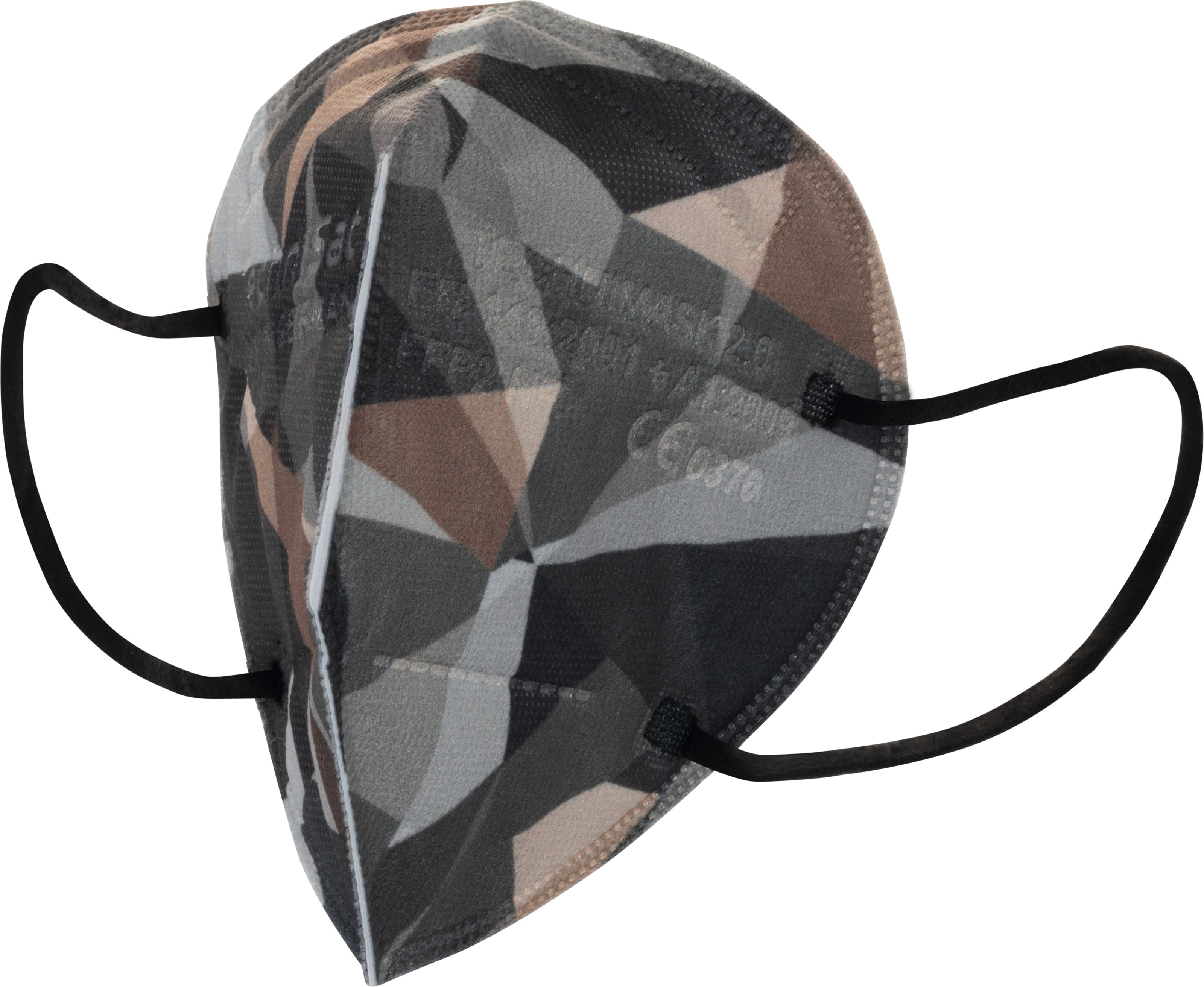TECHNIMASK 2.0, 15 Stück (3 Polybeutel mit 5 Stück) Schräg, Links