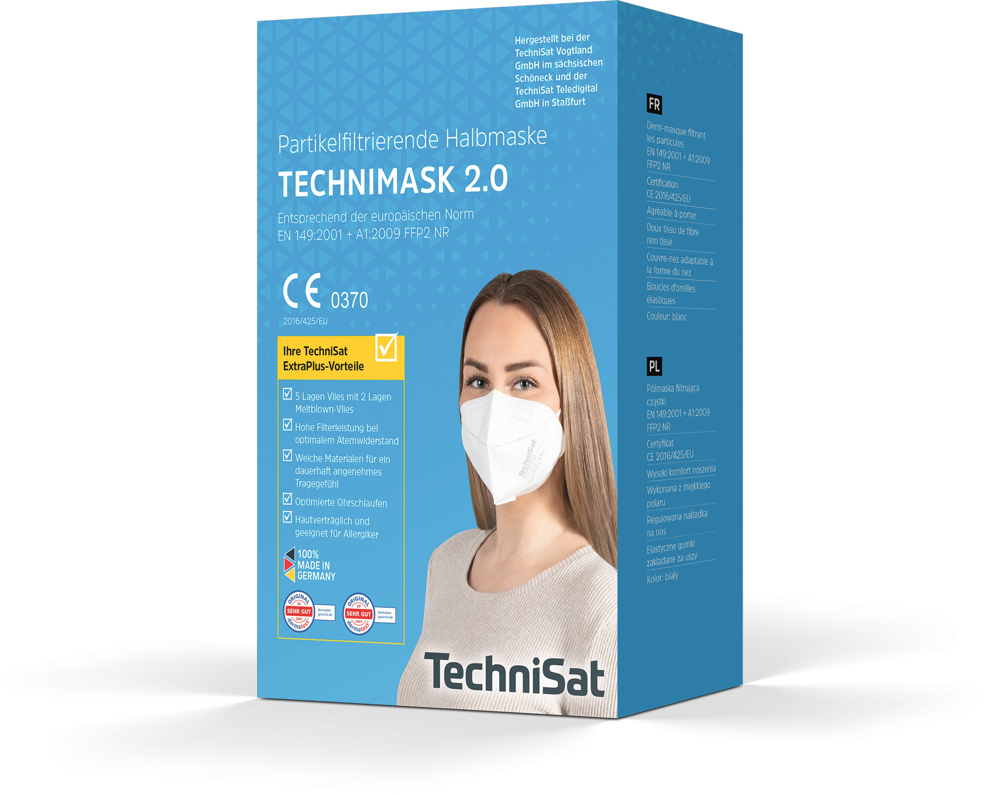 TECHNIMASK 2.0, 10 Stück (10 Polybeutel mit je 1 Stück) MVerpackung