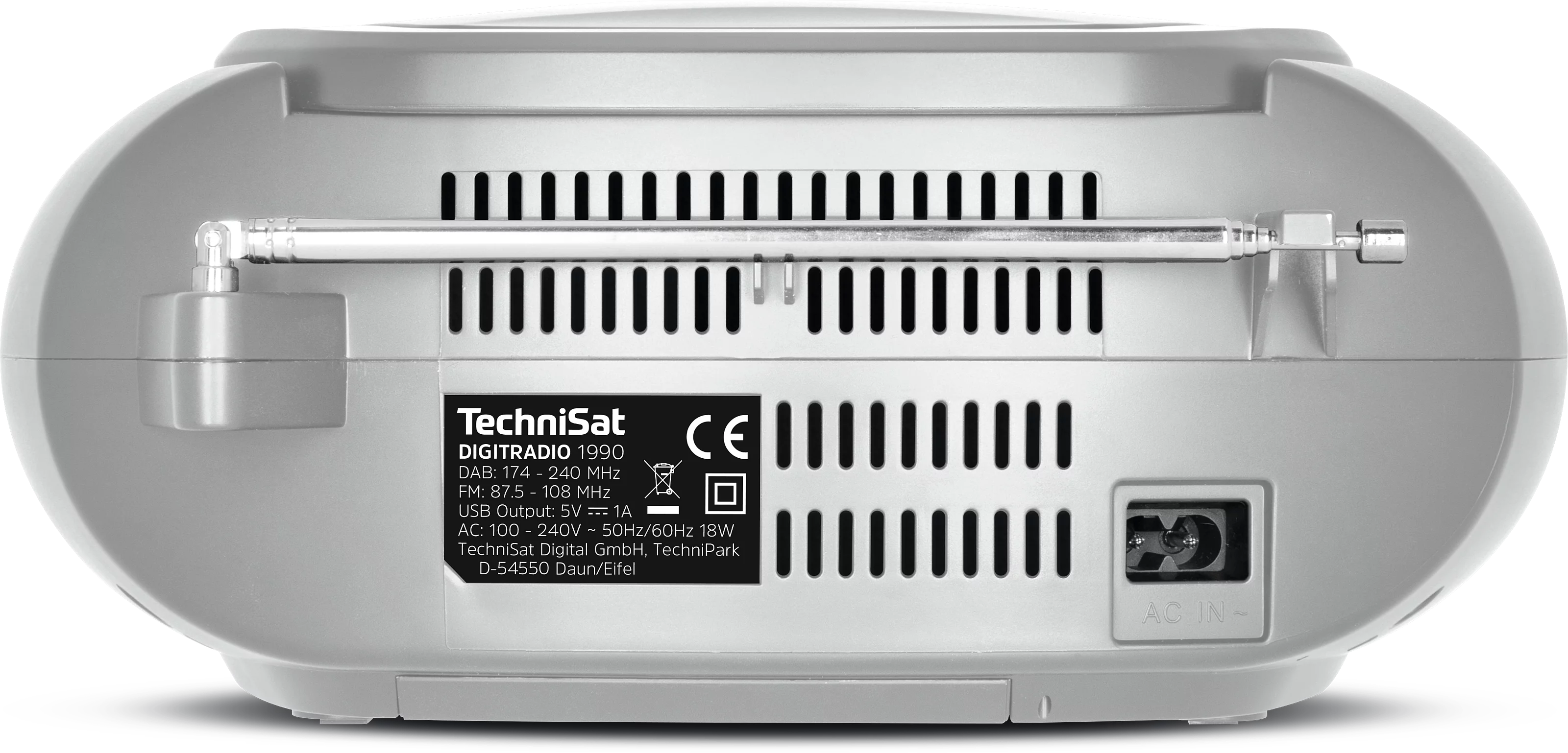 DIGITRADIO 1990 Frontal, Rück