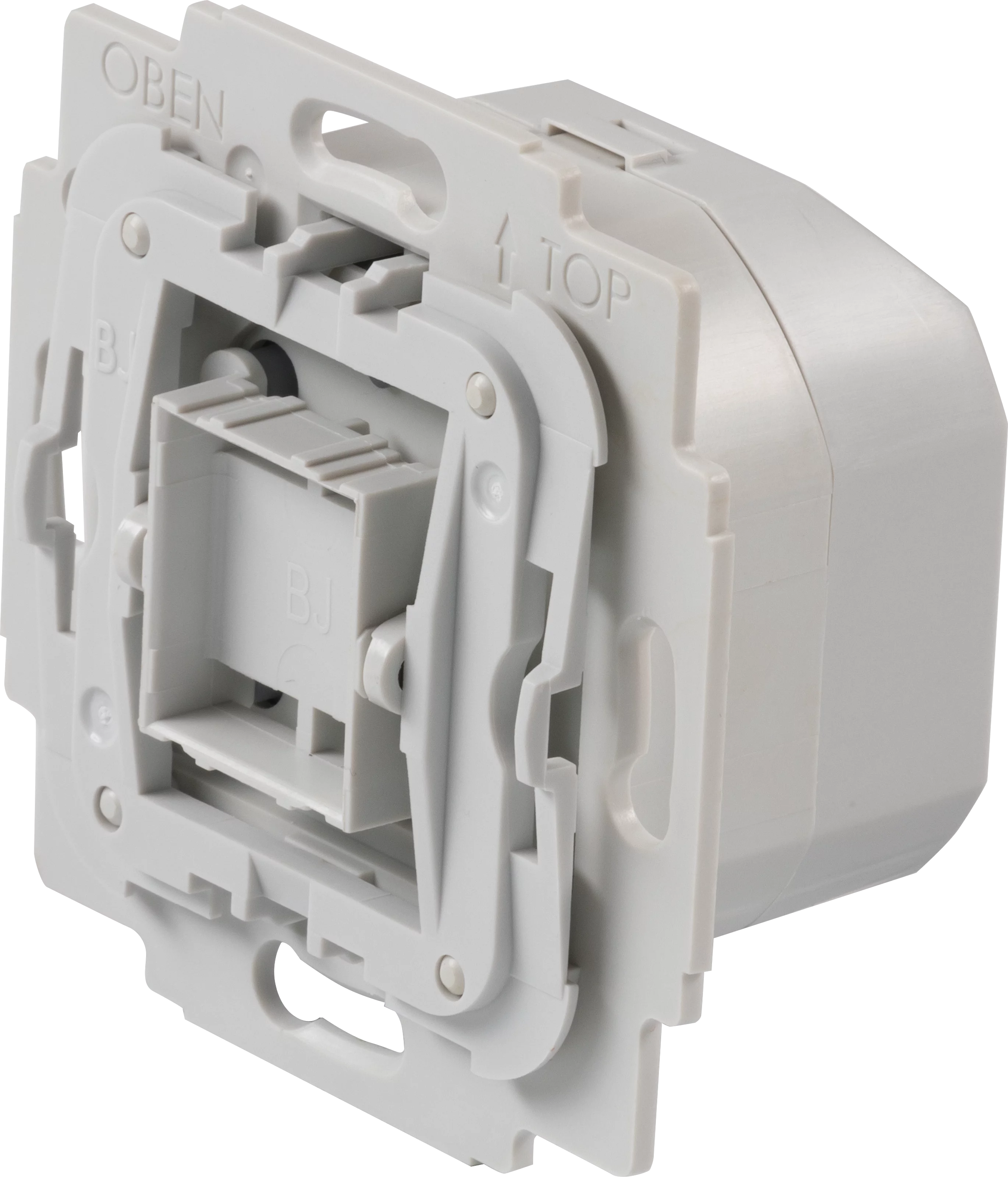 On/Off switch flush mount comp. Busch-Jaeger Frontal, Links