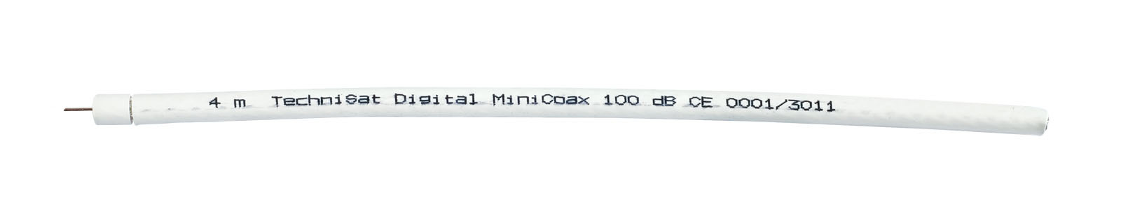 Pojedynczy kabel Mini-COAX 100, zwój 100 m Frontal, Rechts