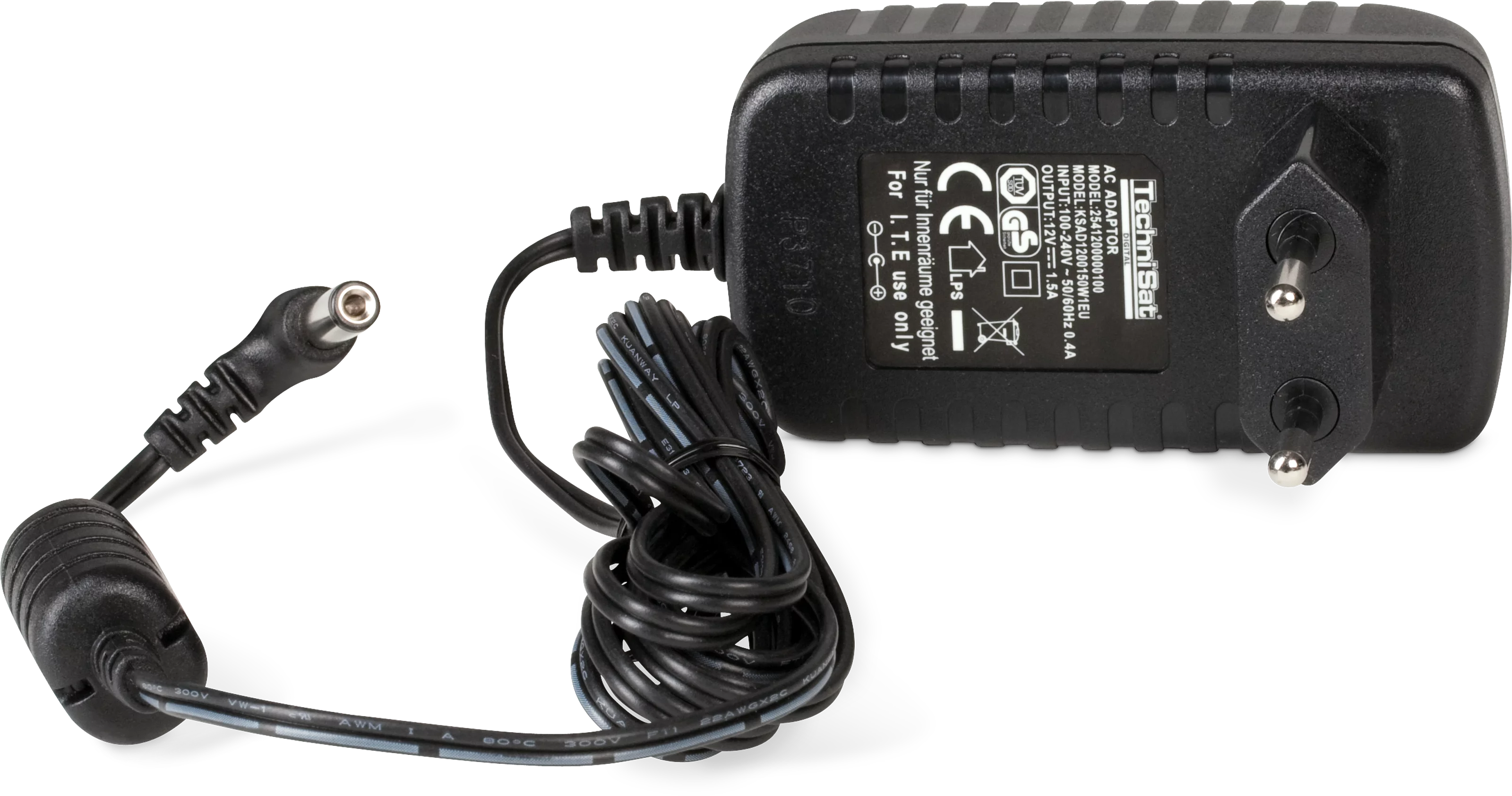 DC mains adapter 12 V / 1,5 A