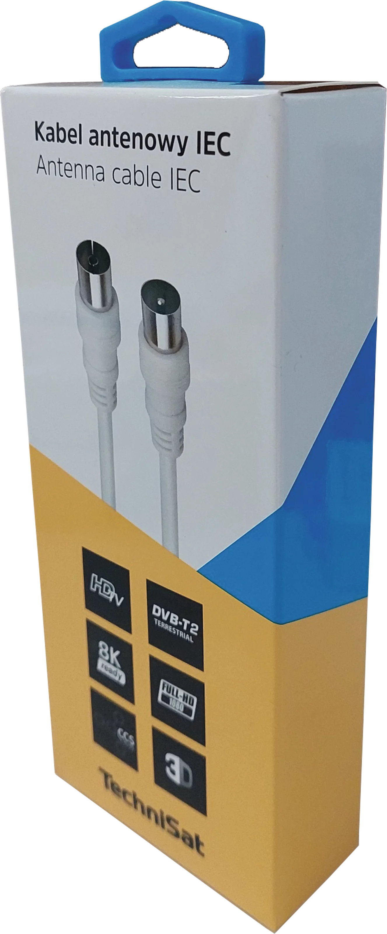 Kabel antenowy IEC; 5 m, biały MVerpackung