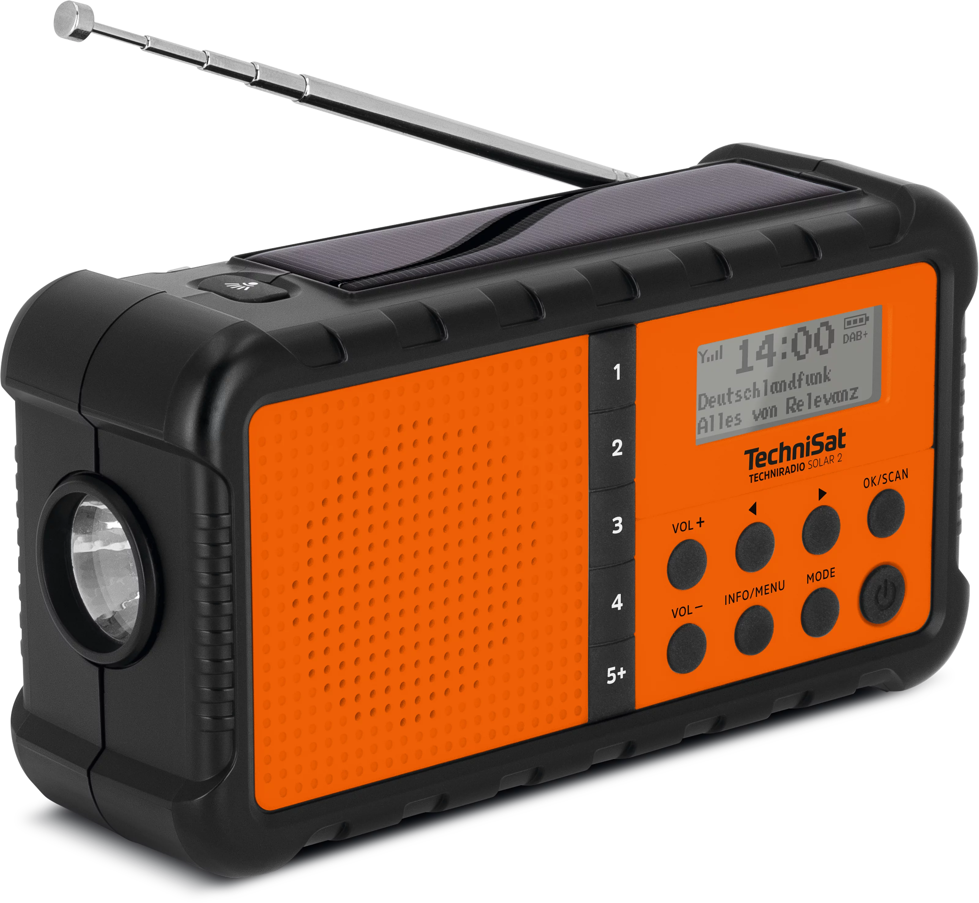 TECHNIRADIO SOLAR 2 Schräg, Rechts