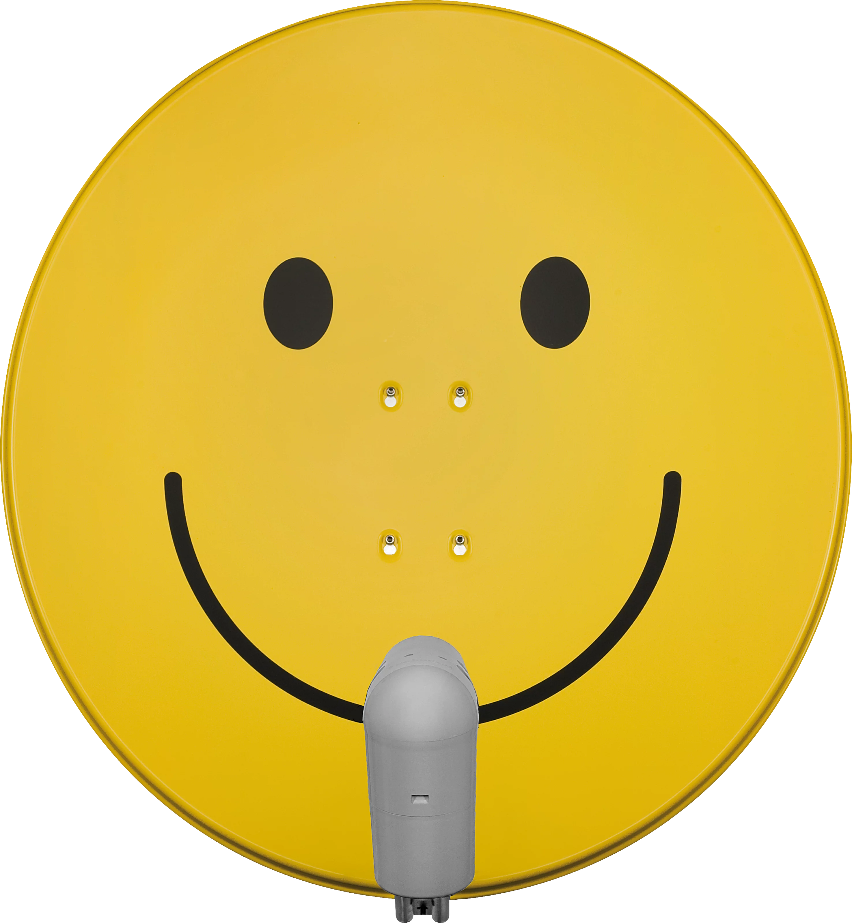 SATMAN 850 PLUS, UNYSAT Quattro-Switch-LNB, żółta Smiley Frontal, Front