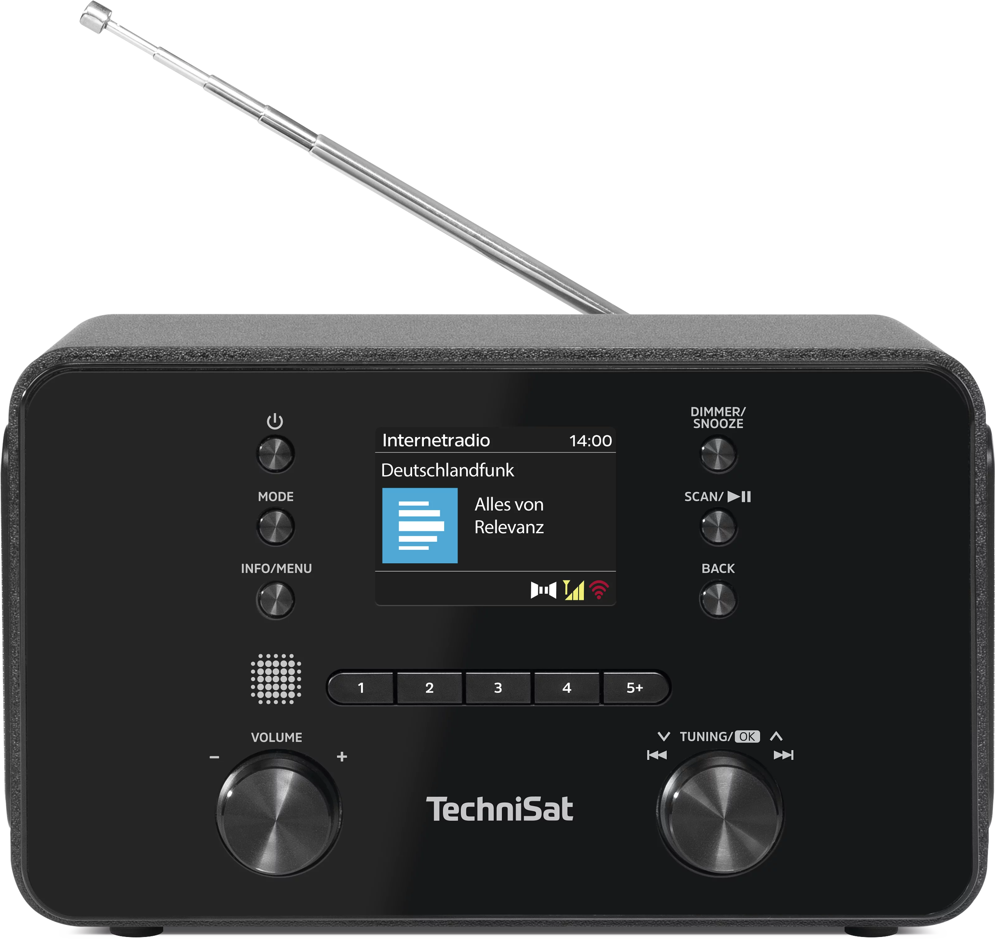 DIGITRADIO 550 IR, black Frontal, Front