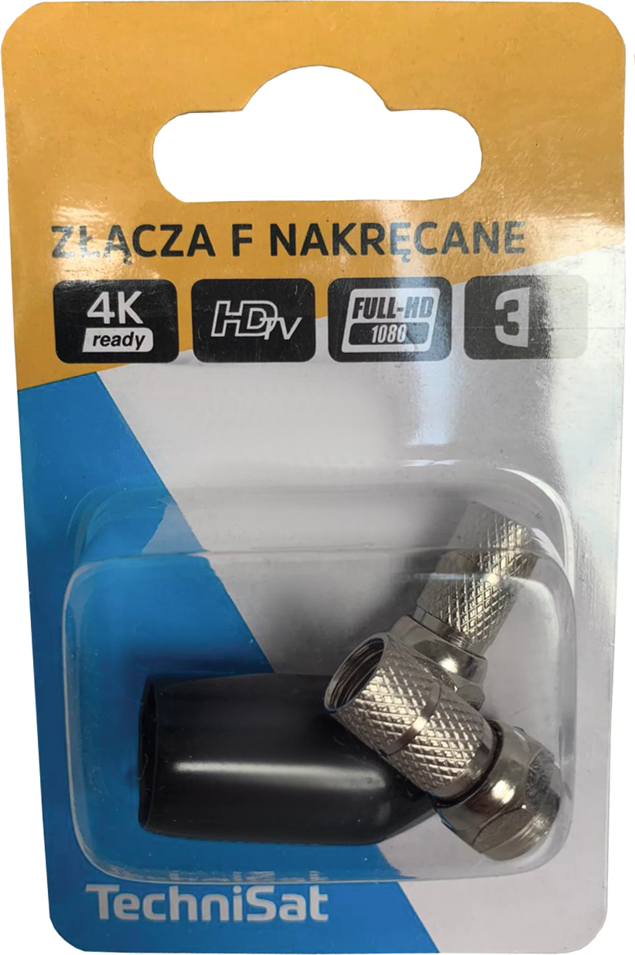 Złącza F nakręcane 2 szt. + osłona Frontal, Front