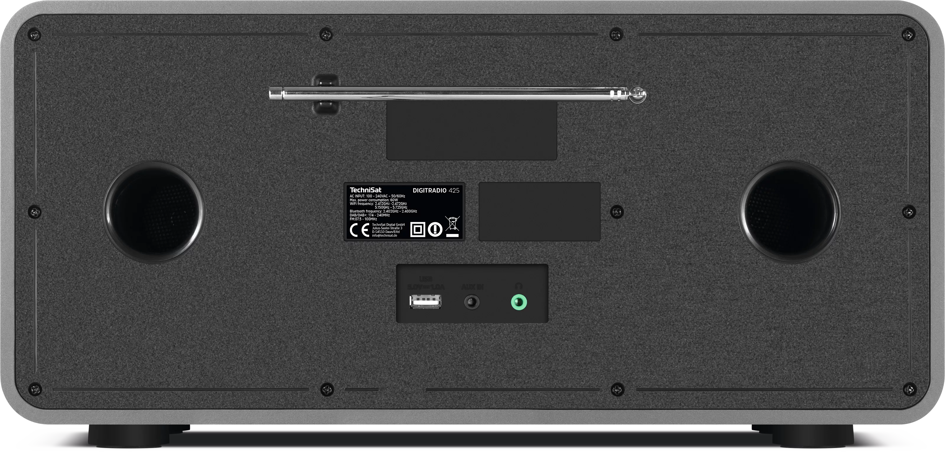 DIGITRADIO 425 Frontal, Rück