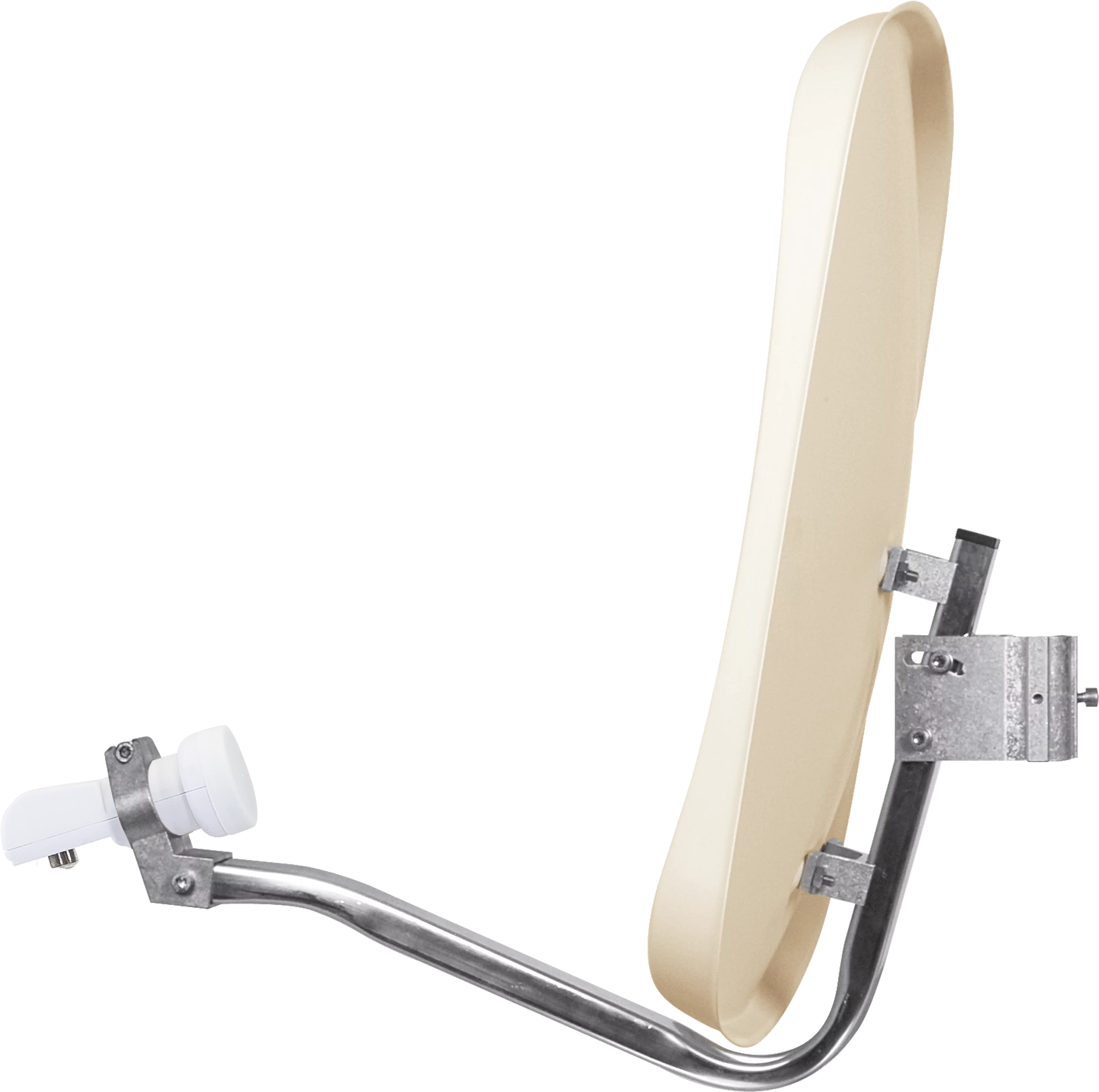 DIGIDISH 45 aluminiowa antena, Universal-Twin-LNB Frontal, Rechts