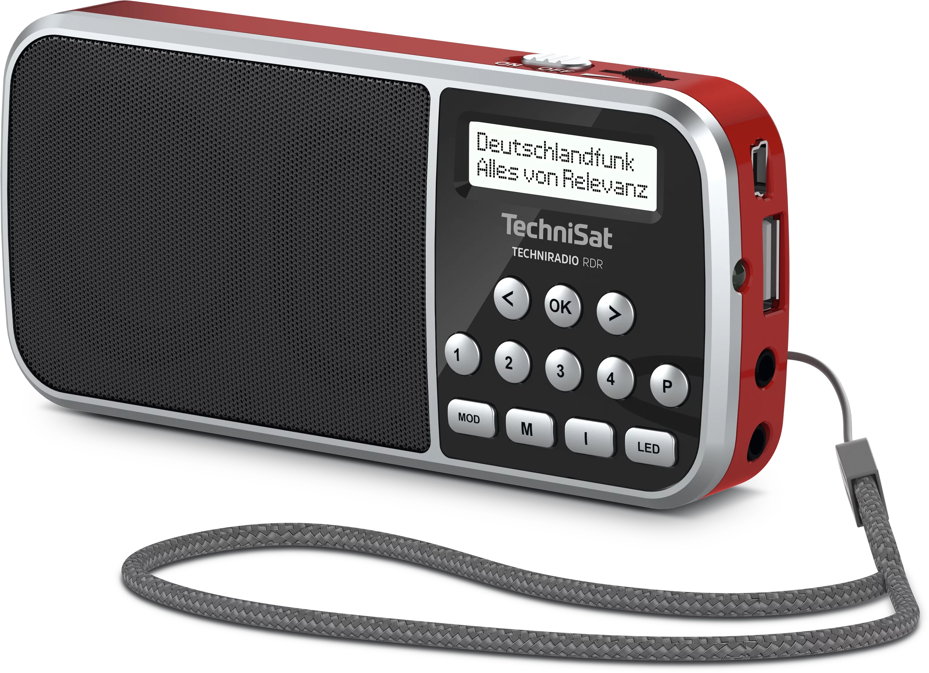 TECHNIRADIO RDR z zasilaczem Schräg, Links