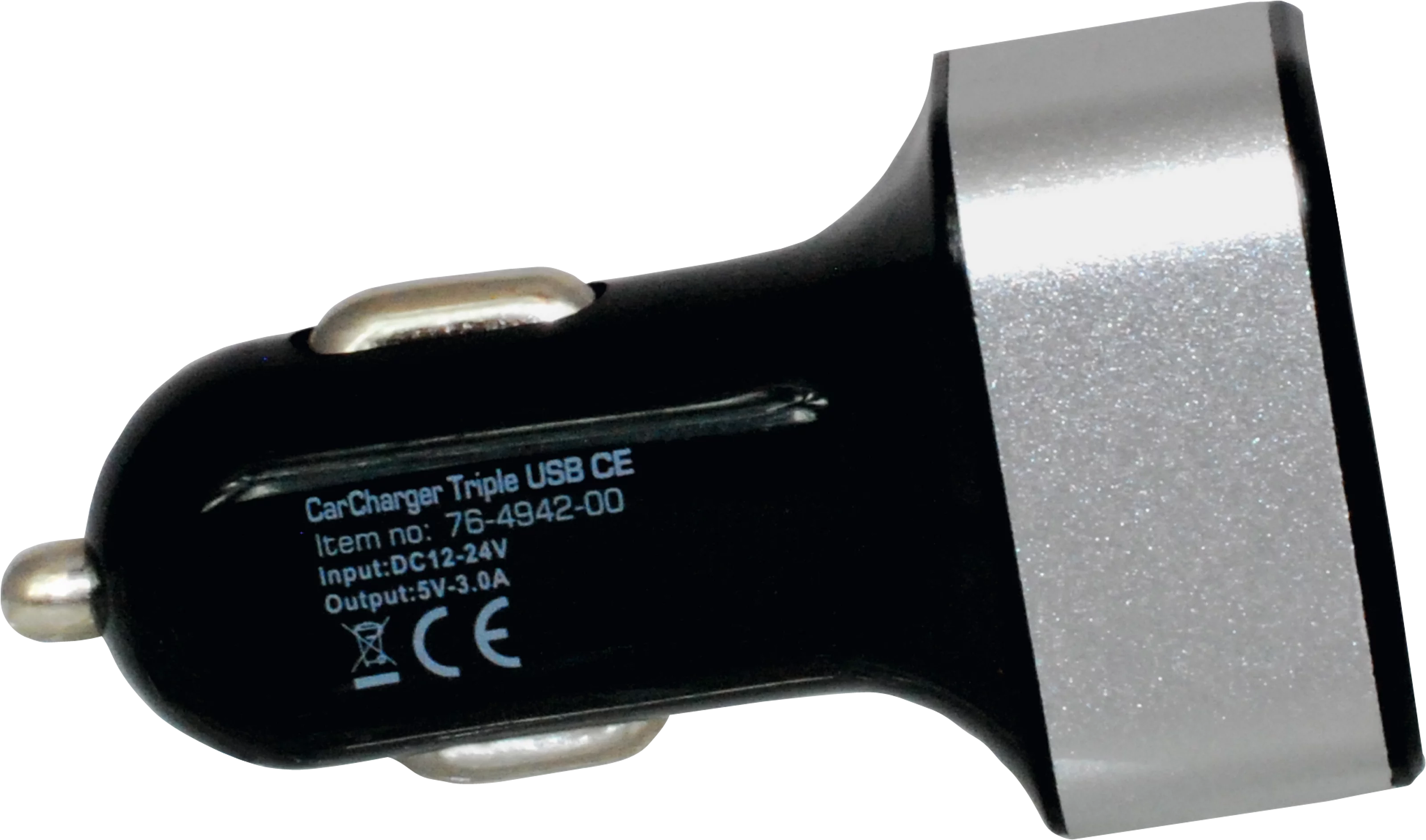 CarCharger Triple USB CE Frontal, Front