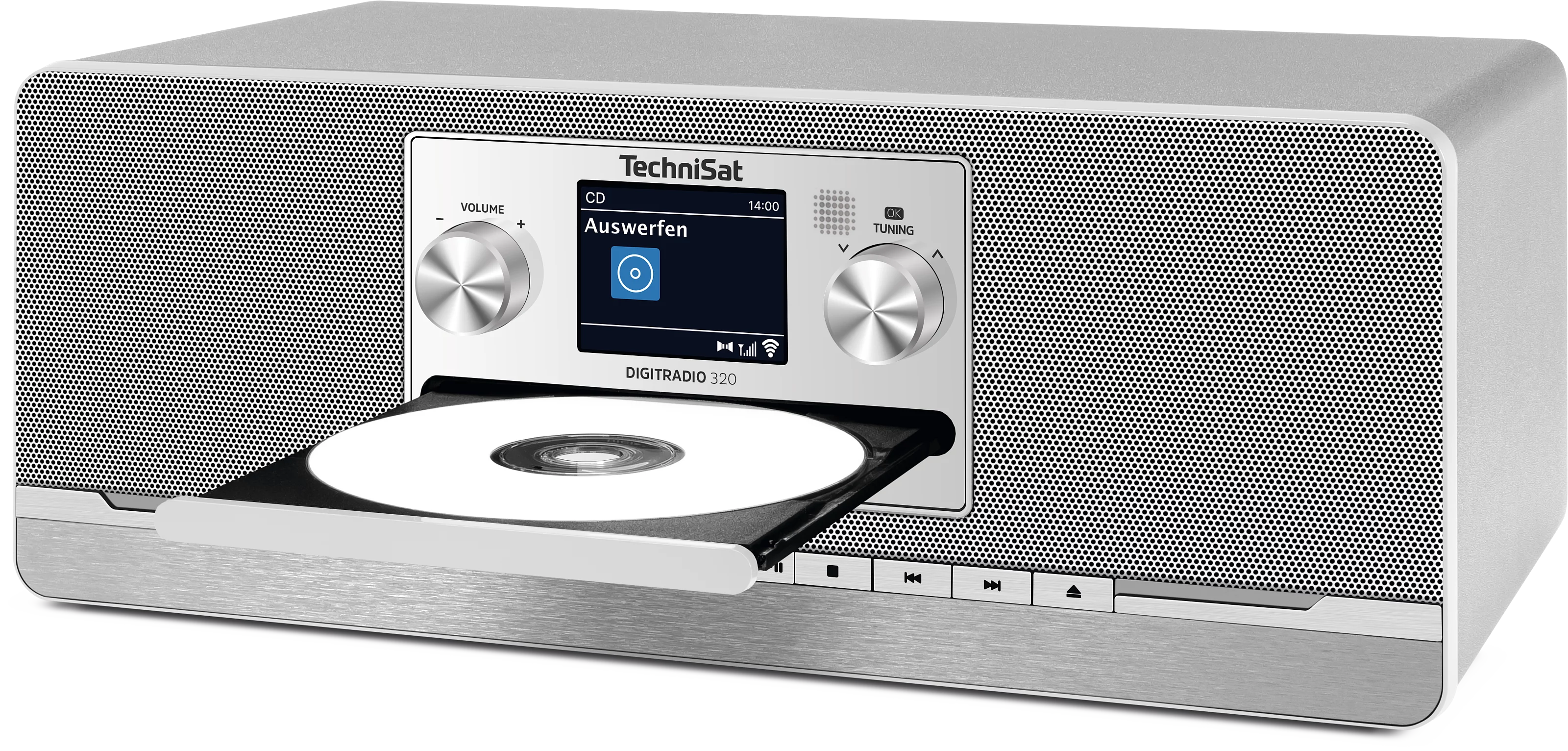 DIGITRADIO 320, anthracite/silver Schräg, Links