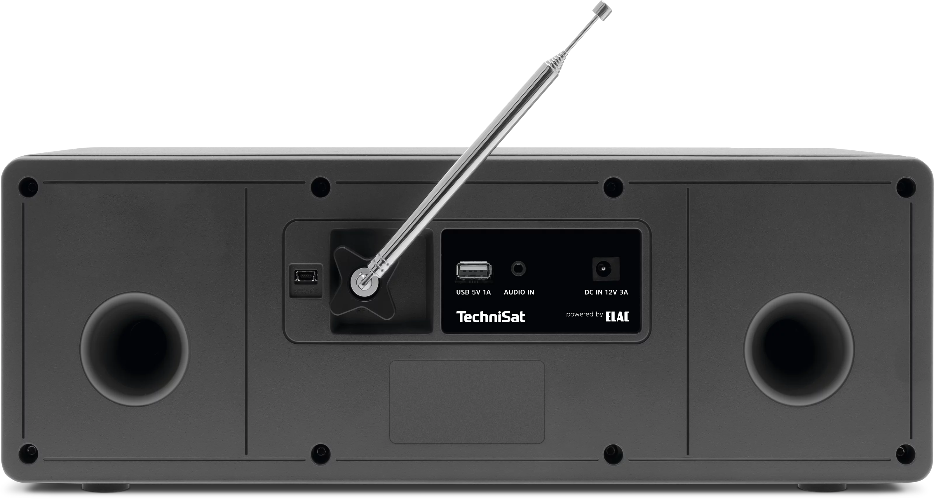 DIGITRADIO 3 VOICE Frontal, Rück