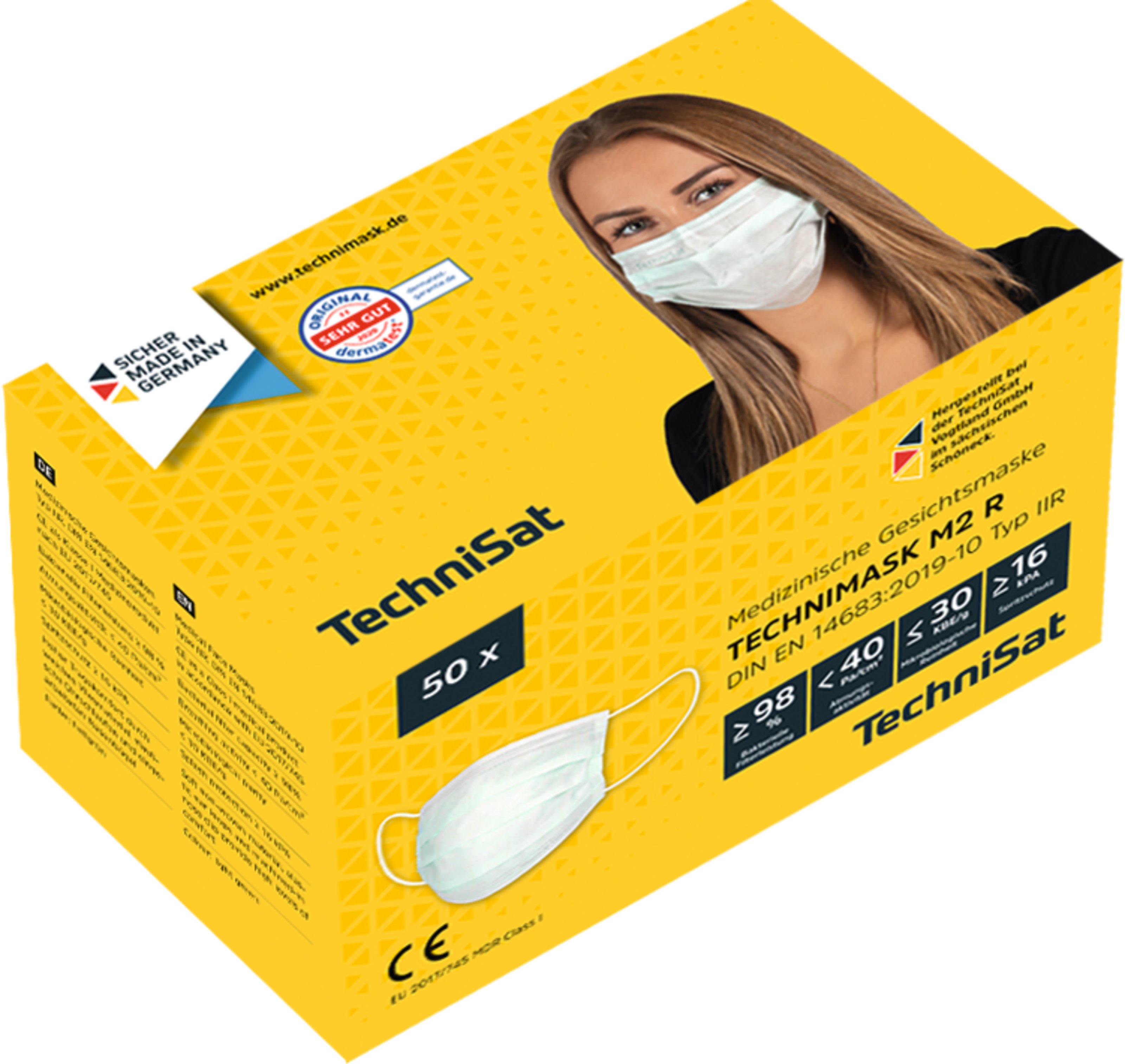 TECHNIMASK M2 R, 50 Stück (5 Polybeutel mit 10 Stück) MVerpackung