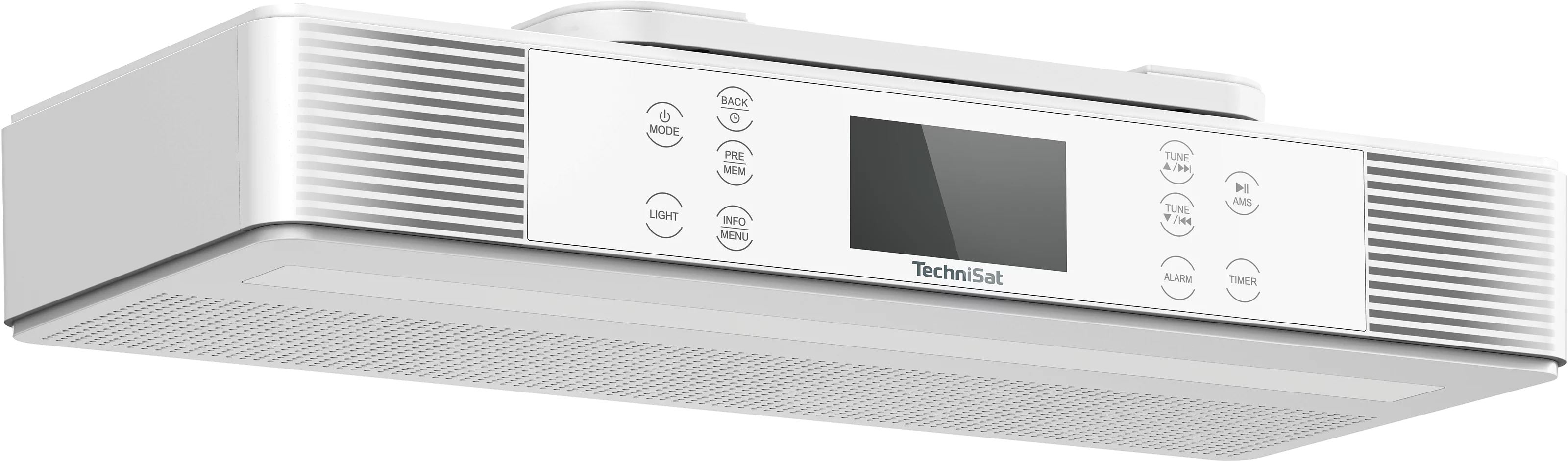 KITCHENRADIO IR, white Schräg, Rechts
