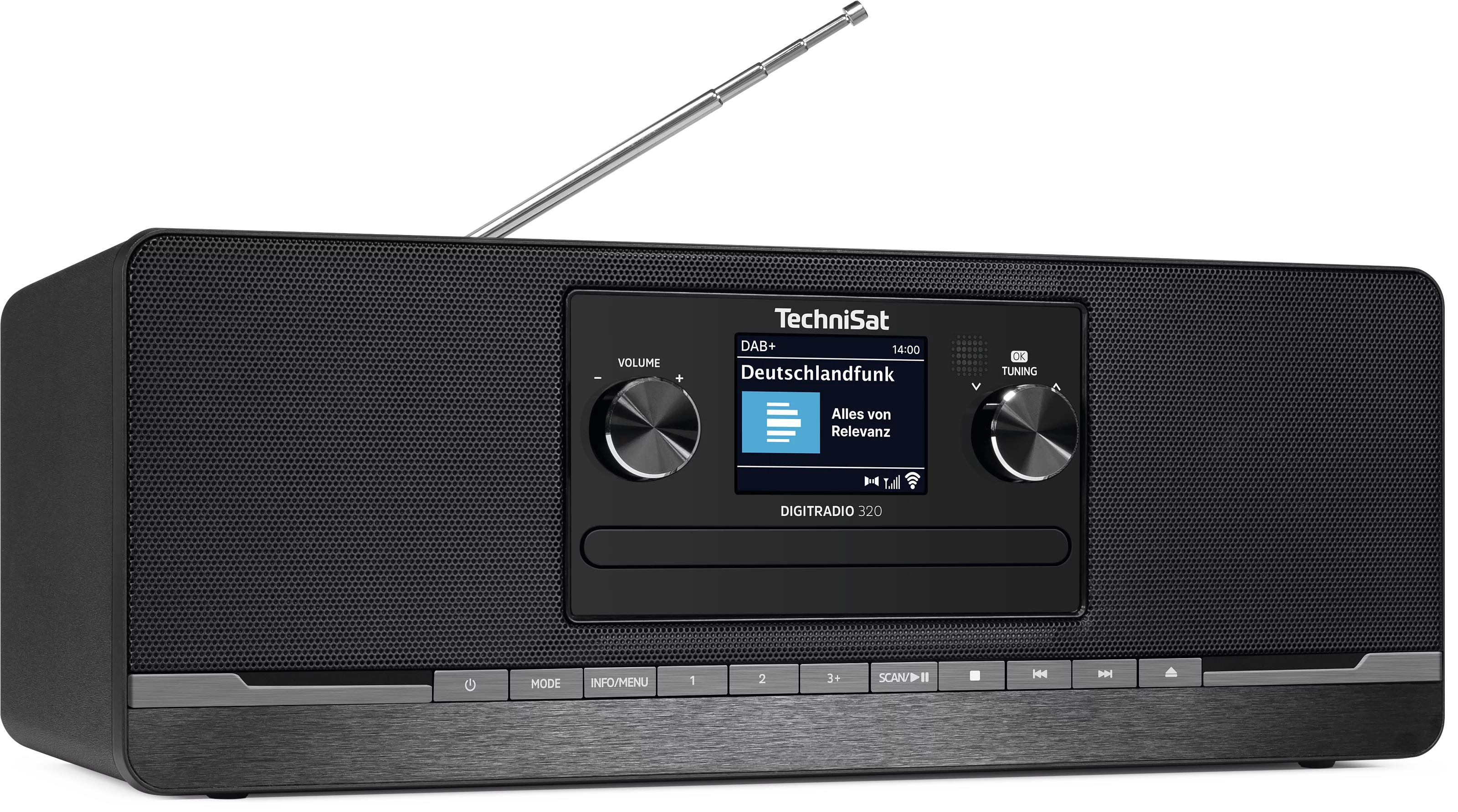 DIGITRADIO 320, black Schräg, Rechts