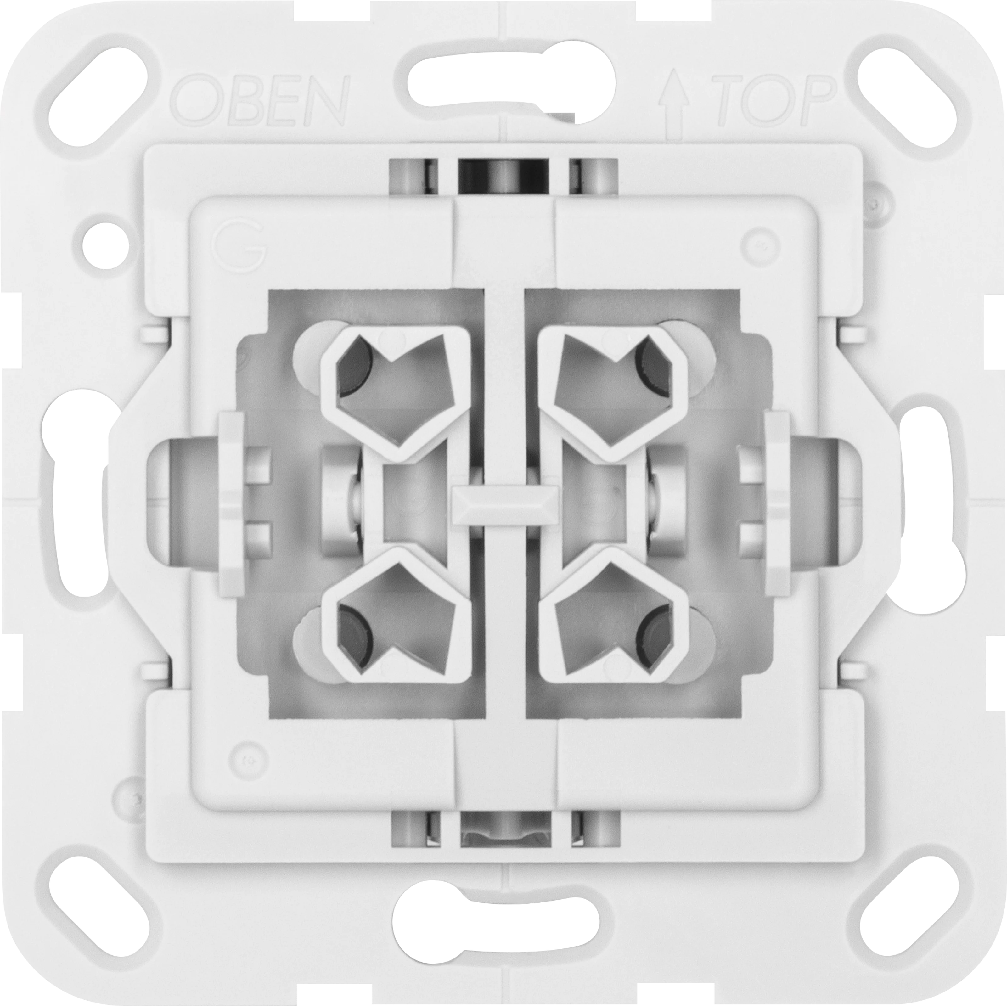 Podtynkowy sterownik światła, podwójny, kompatybilny z Gira Frontal, Front