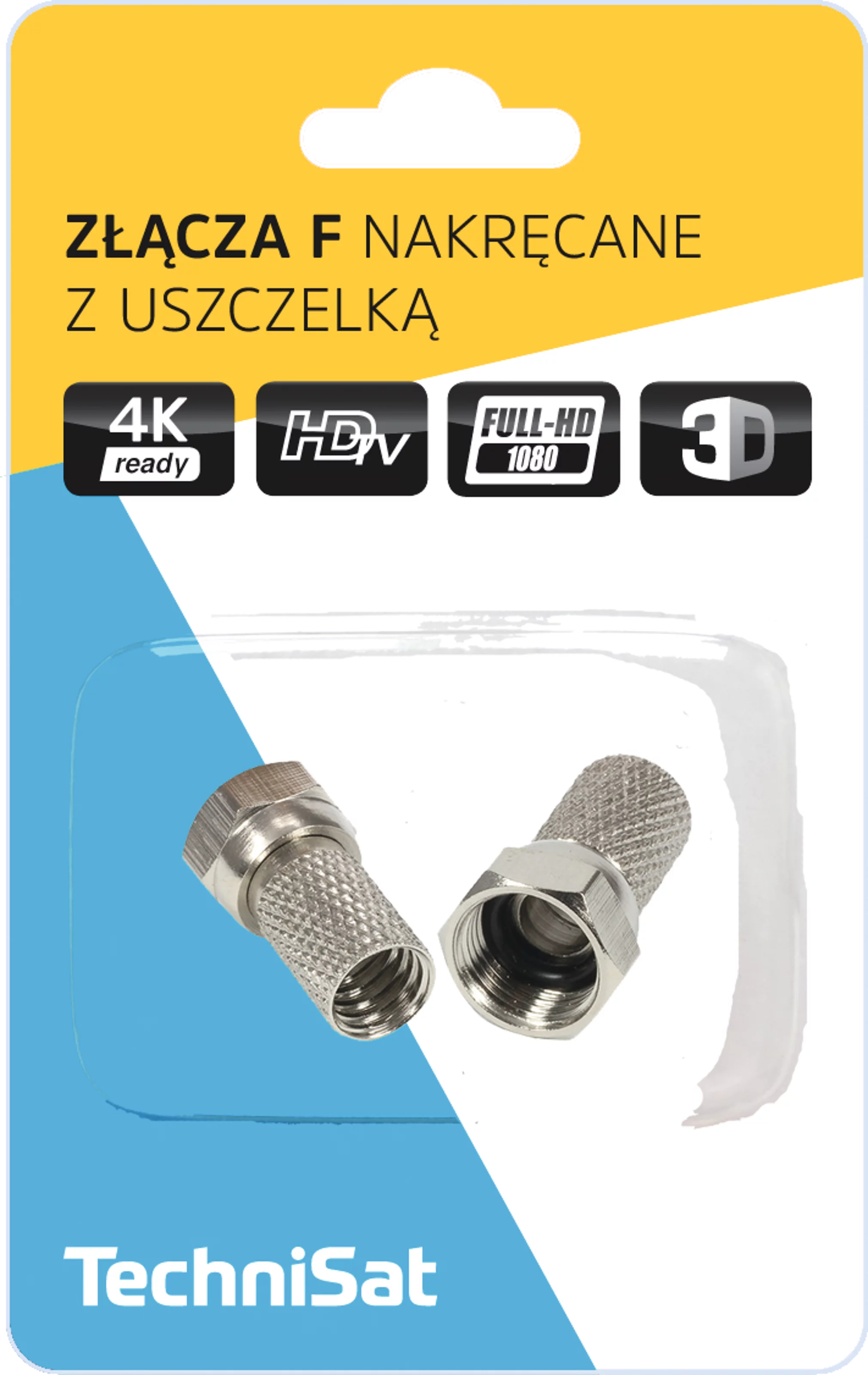 Screw-on F-connectors with gasket MVerpackung