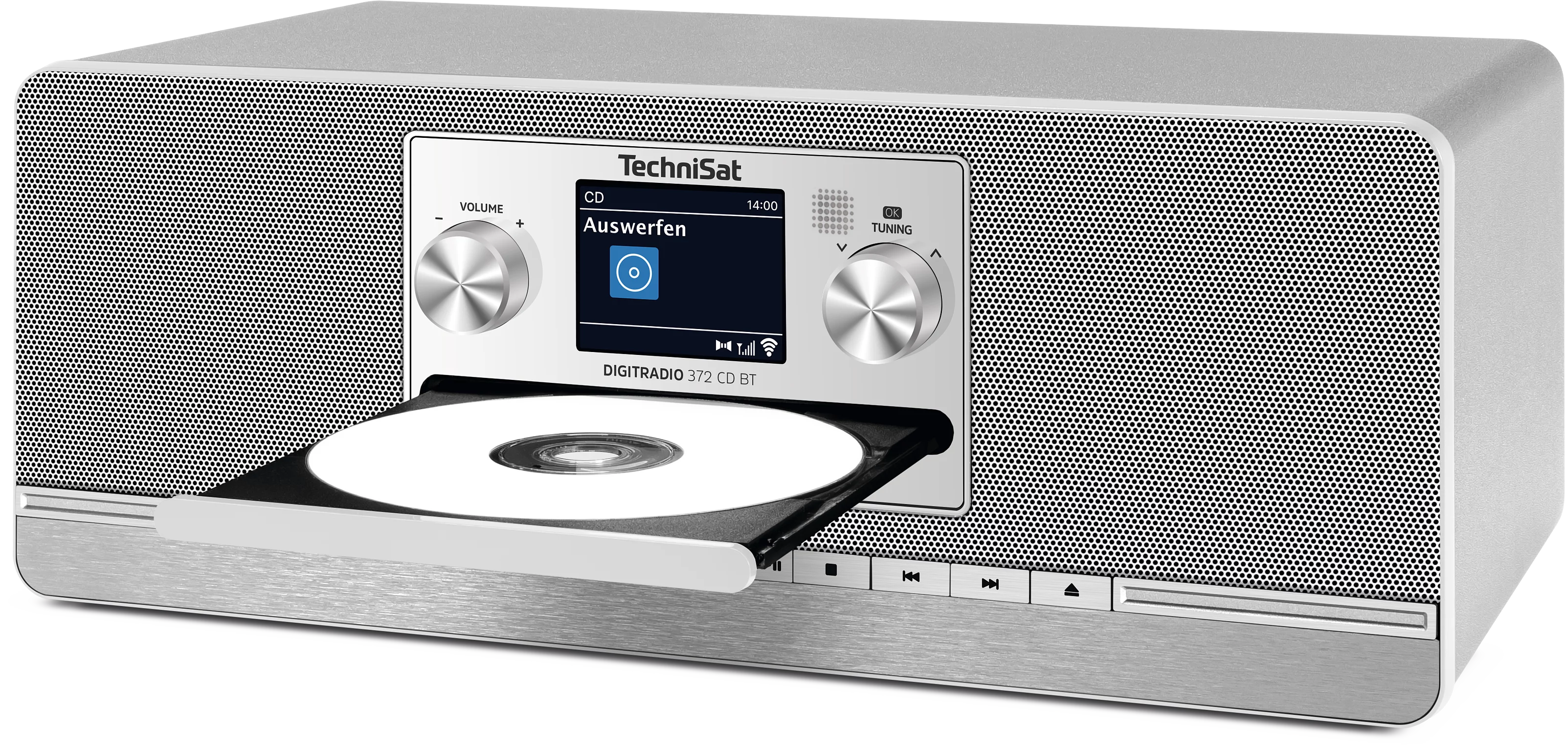 DIGITRADIO 372 CD BT, anthracite/silver Schräg, Links