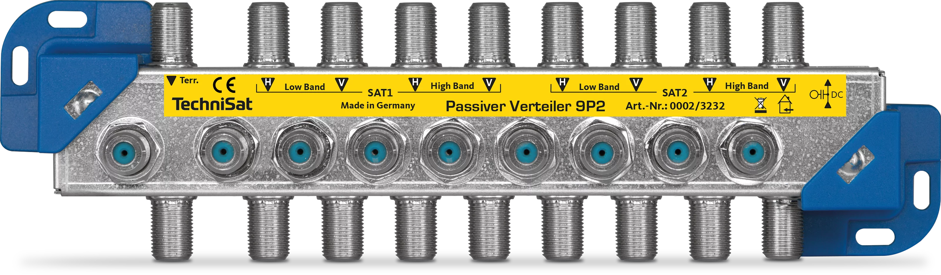 Passiver Verteiler 9P2 Frontal, Front