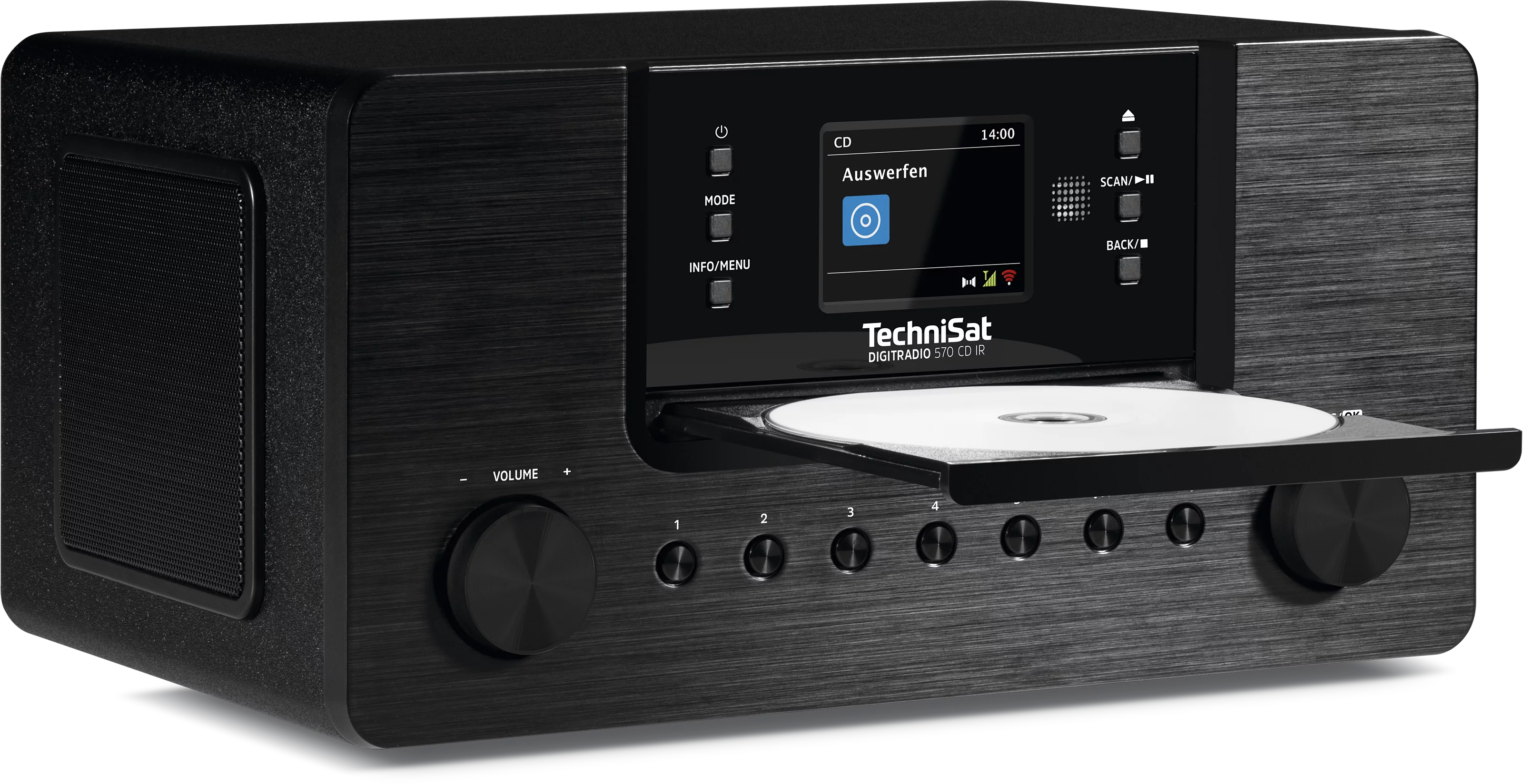 DIGITRADIO 570 CD IR Schräg, Rechts
