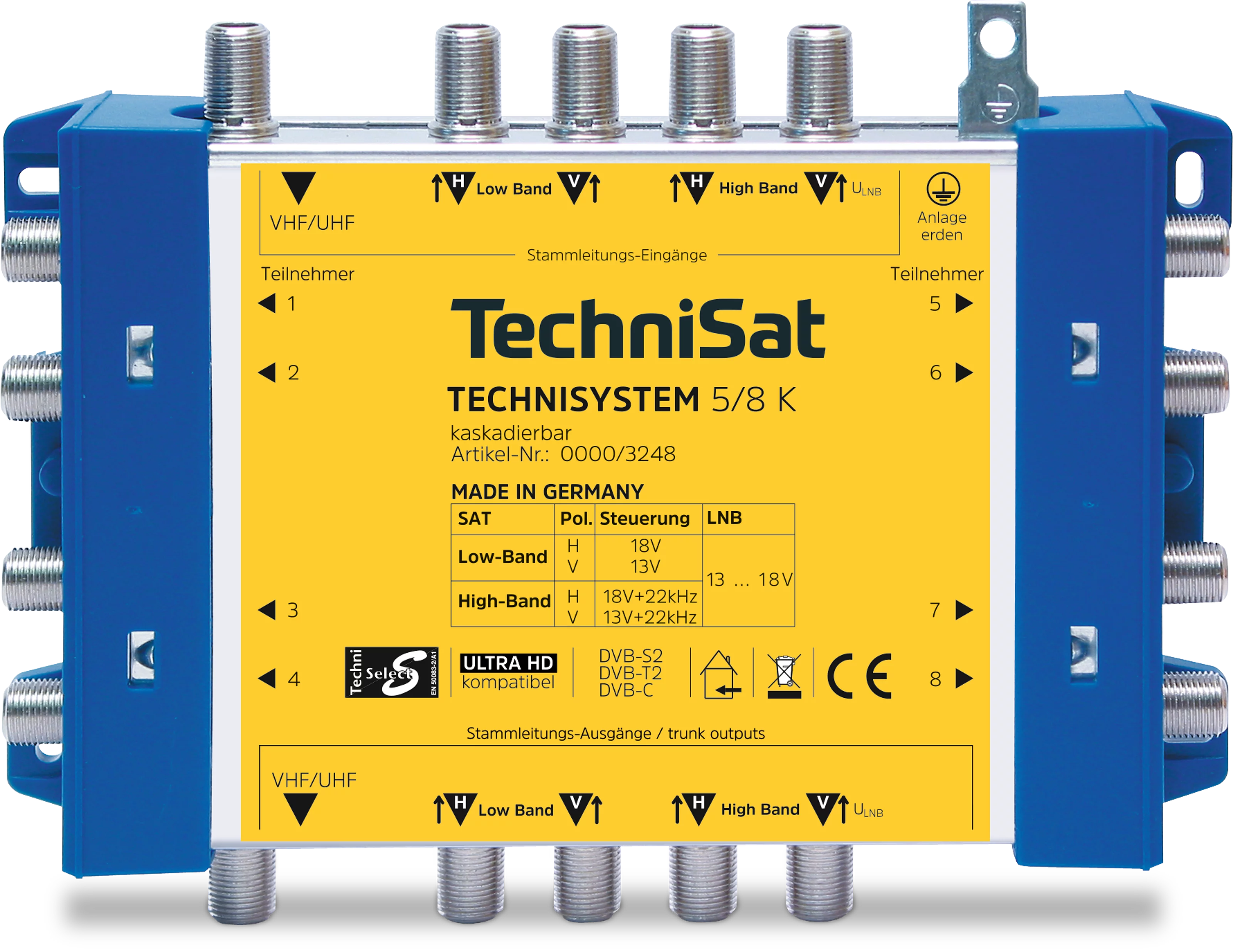 TechniSystem 5/8 K (kaskada) Frontal, Front