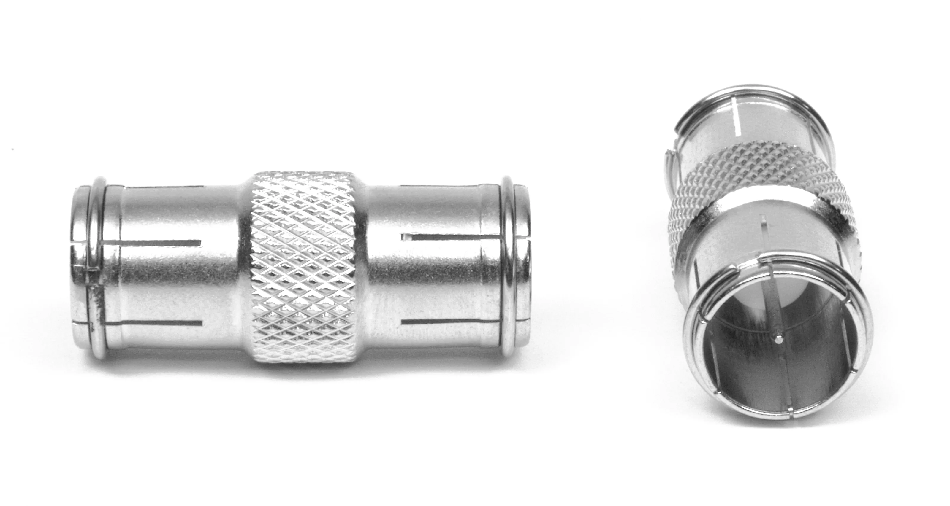 F quick connector (male/male) (50 pcs.) Frontal, Front