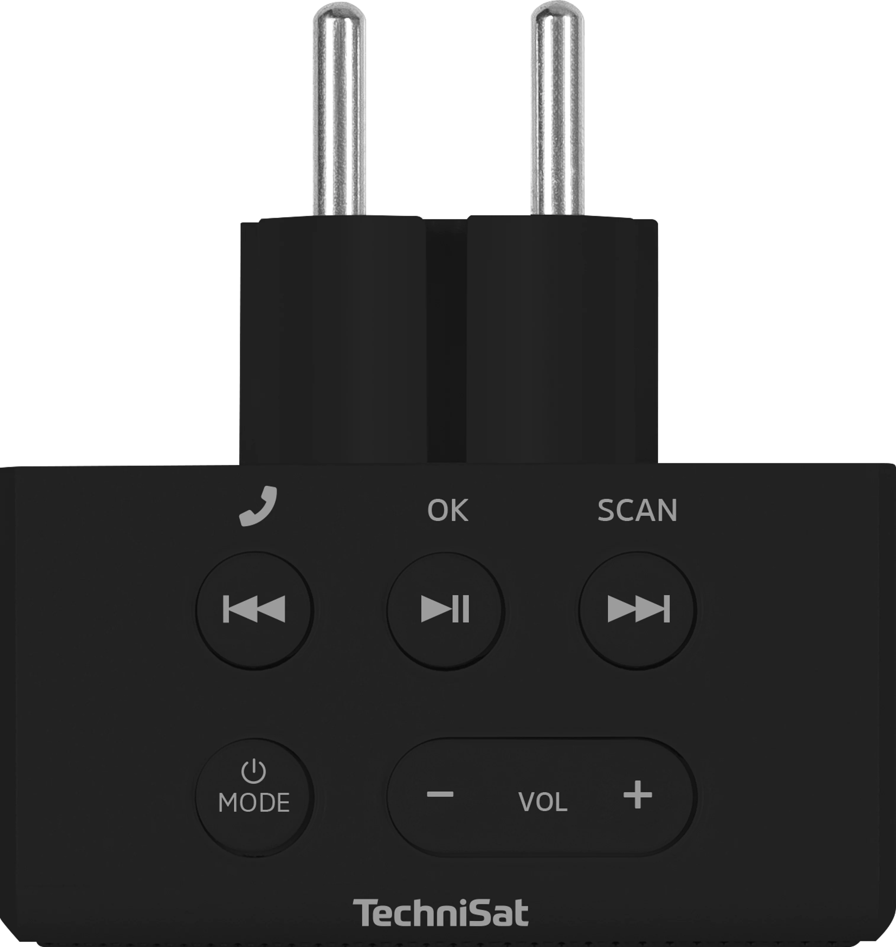 VIOLA socket radio Frontal, Oben