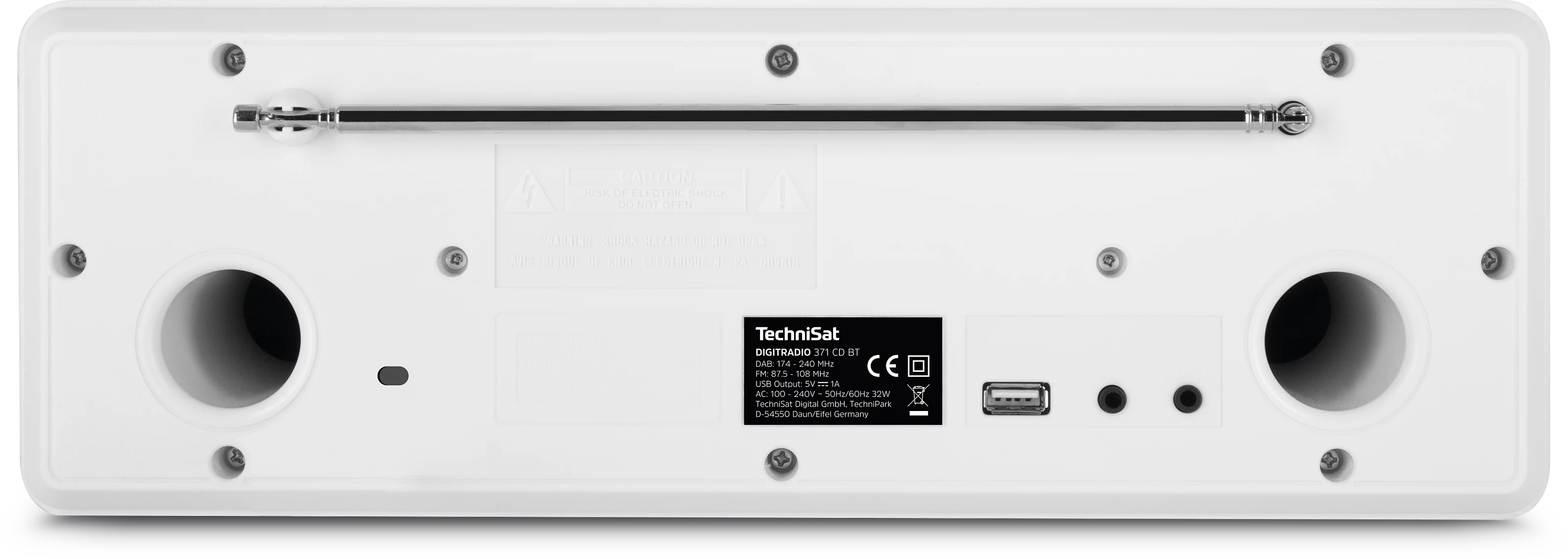 DIGITRADIO 371 CD BT Frontal, Rück