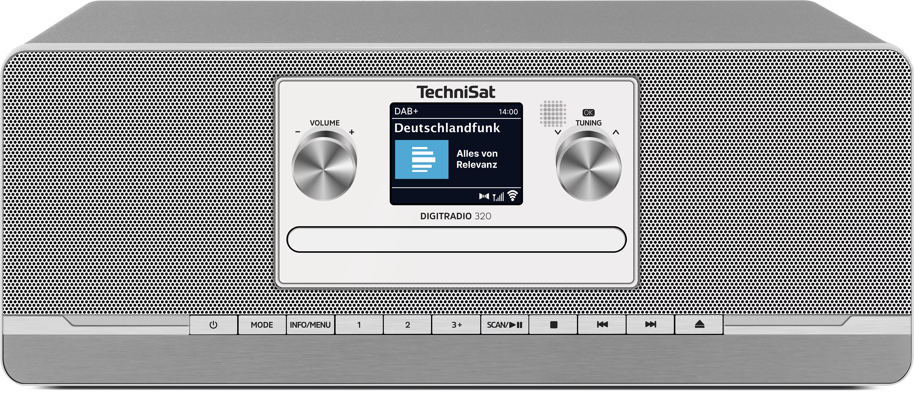 DIGITRADIO 320, anthracite/silver Frontal, Front