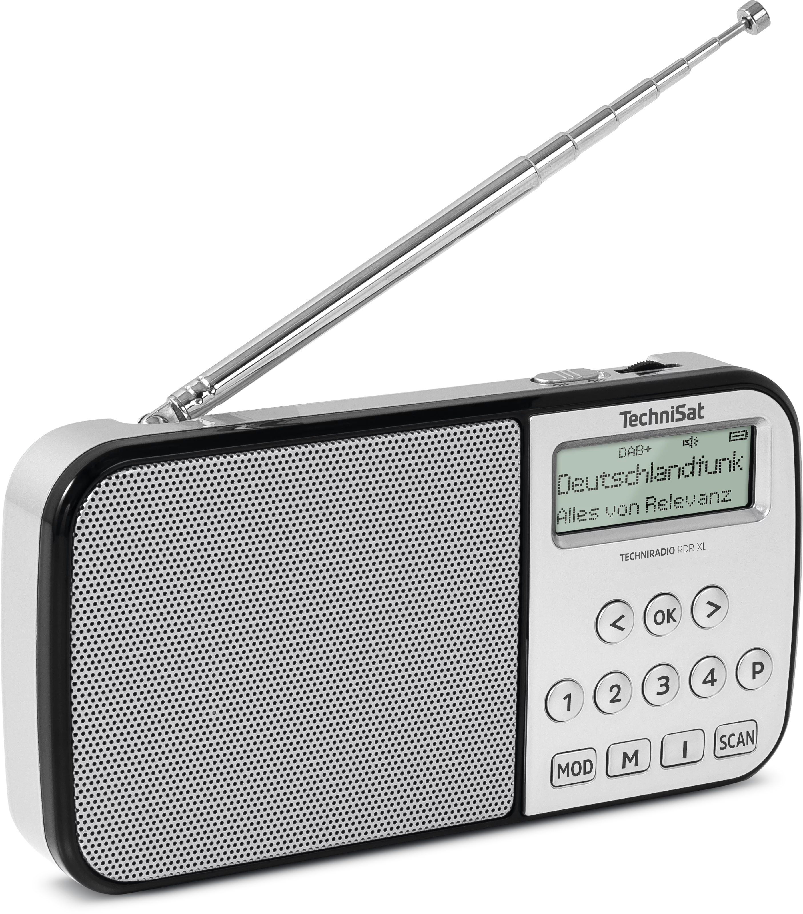 TECHNIRADIO RDR XL, silver Schräg, Rechts
